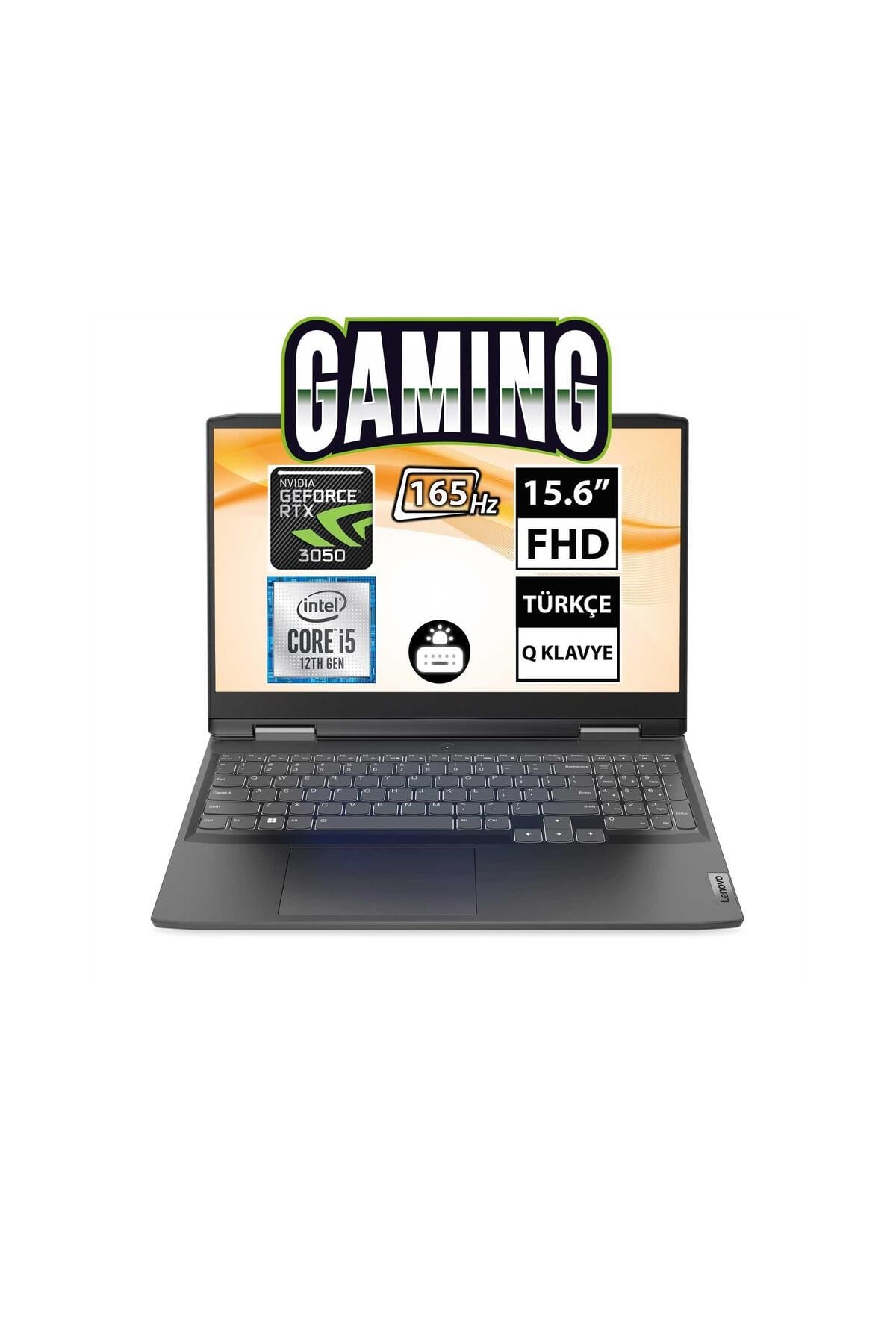 IdeaPad Gaming 3 82S900EQTX i5-12500H 8GB 512SSD RTX3050 15.6