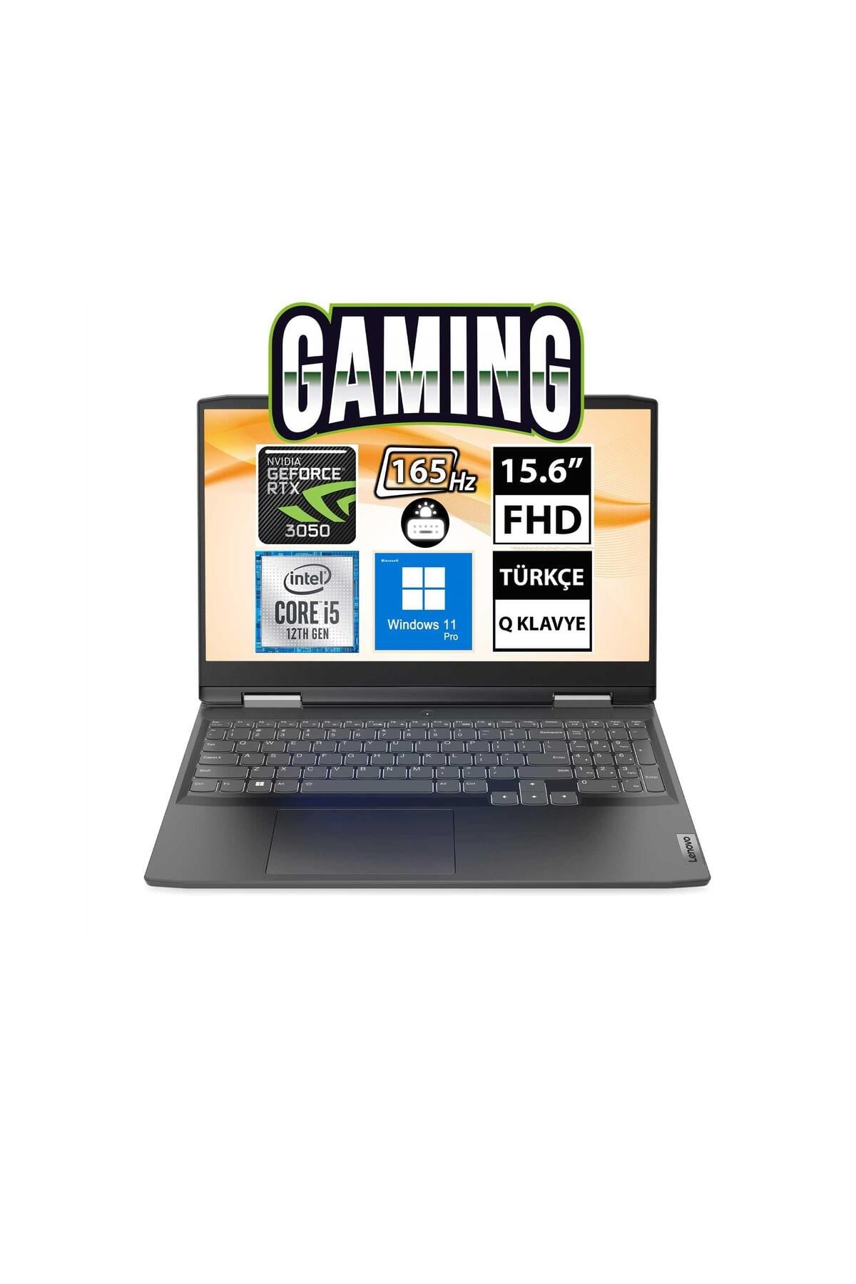 IdeaPad Gaming 3 82S900EQTX15 i5-12500H 64GB 512SSD RTX3050 15.6