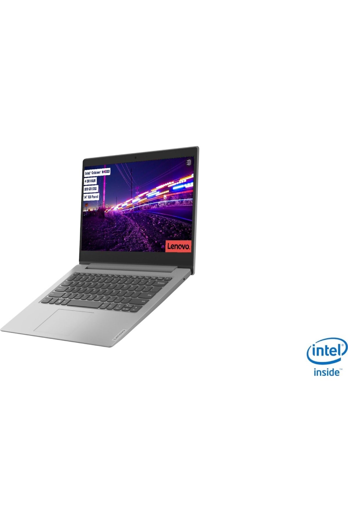 Ideapad Intel Celeron N4020 4GB 128GB SSD Freedos 14''