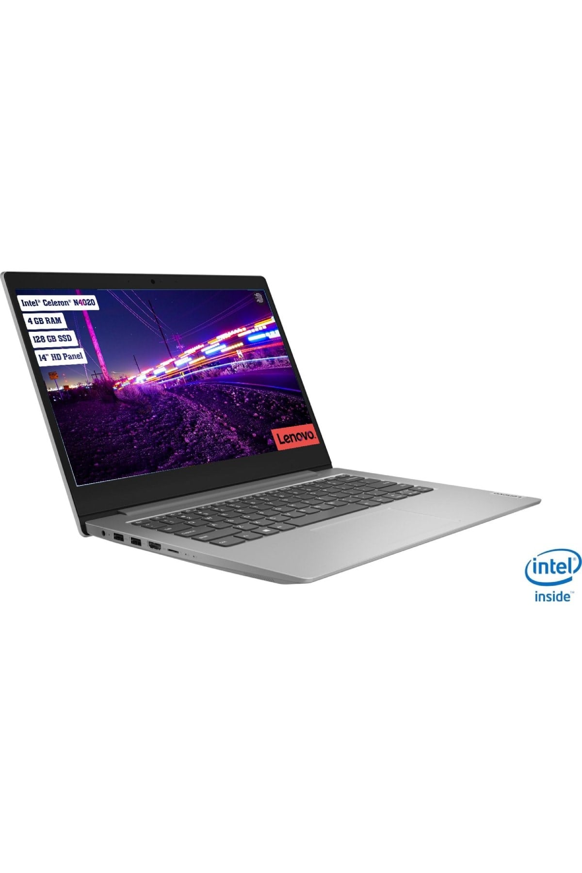 Ideapad Intel Celeron N4020 4GB 128GB SSD Freedos 14''