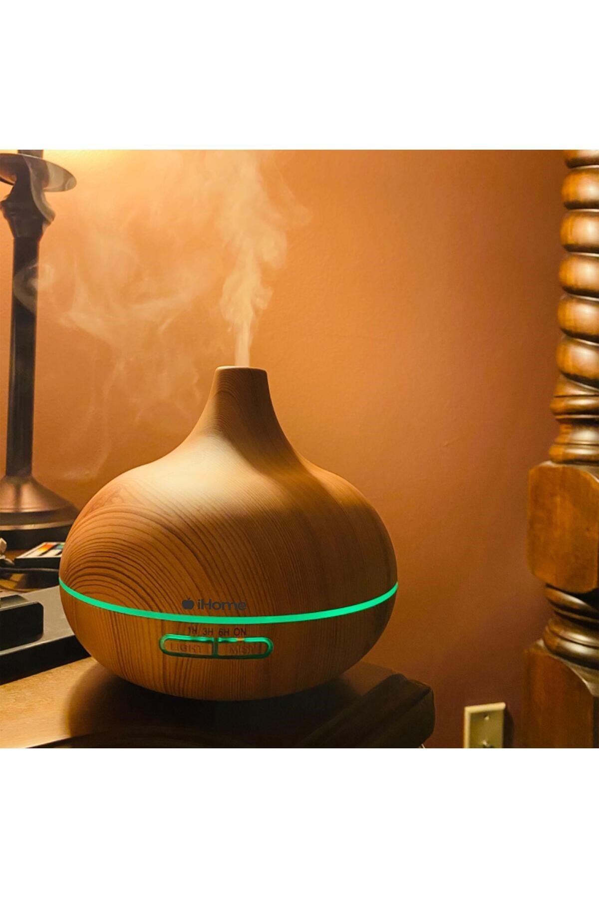 iHome 025AK Renkli Aromaterapi Difüzör ve Ultrasonik Hava Nemlendirici Buhar Makinesi