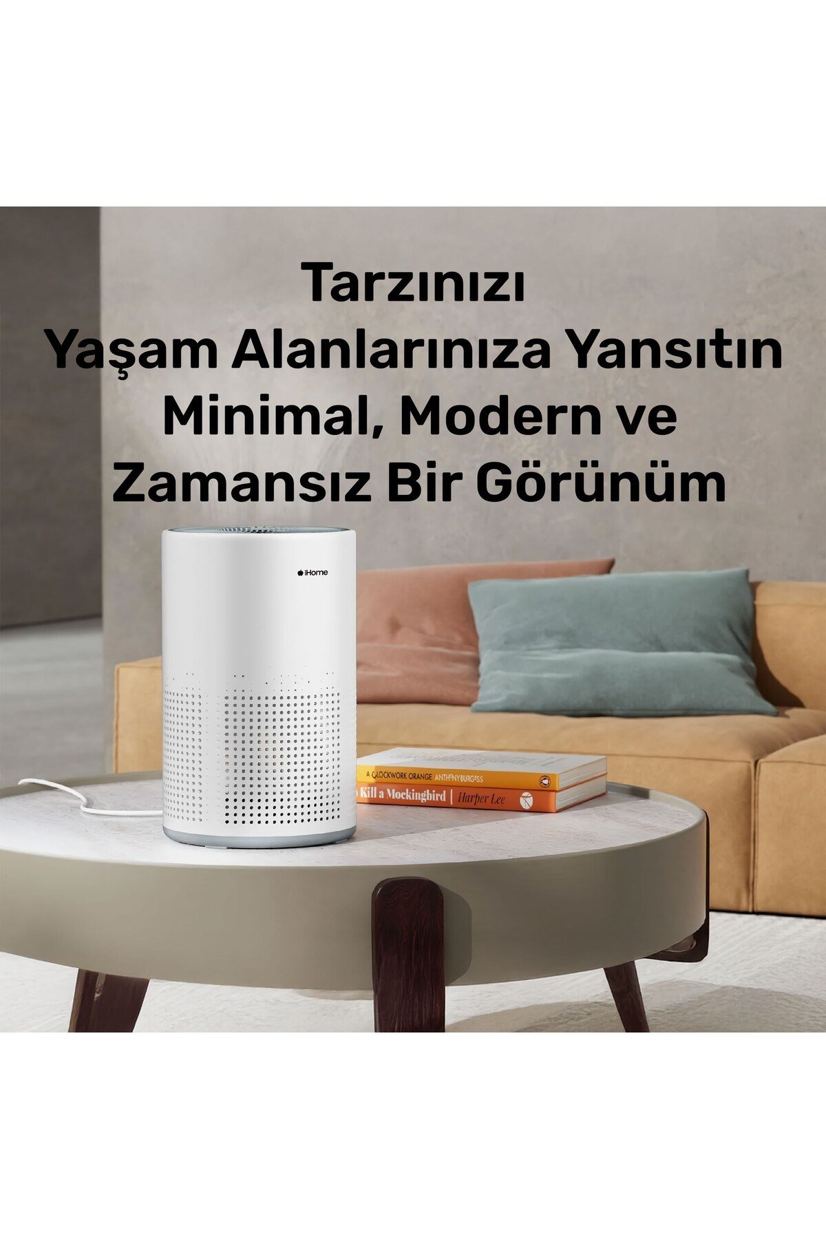 iHome ARP1 Hepa-Aktif Karbon Filtreli 100m3/h Işıklı Ultra Sessiz Air Purifier Hava Temizleyici