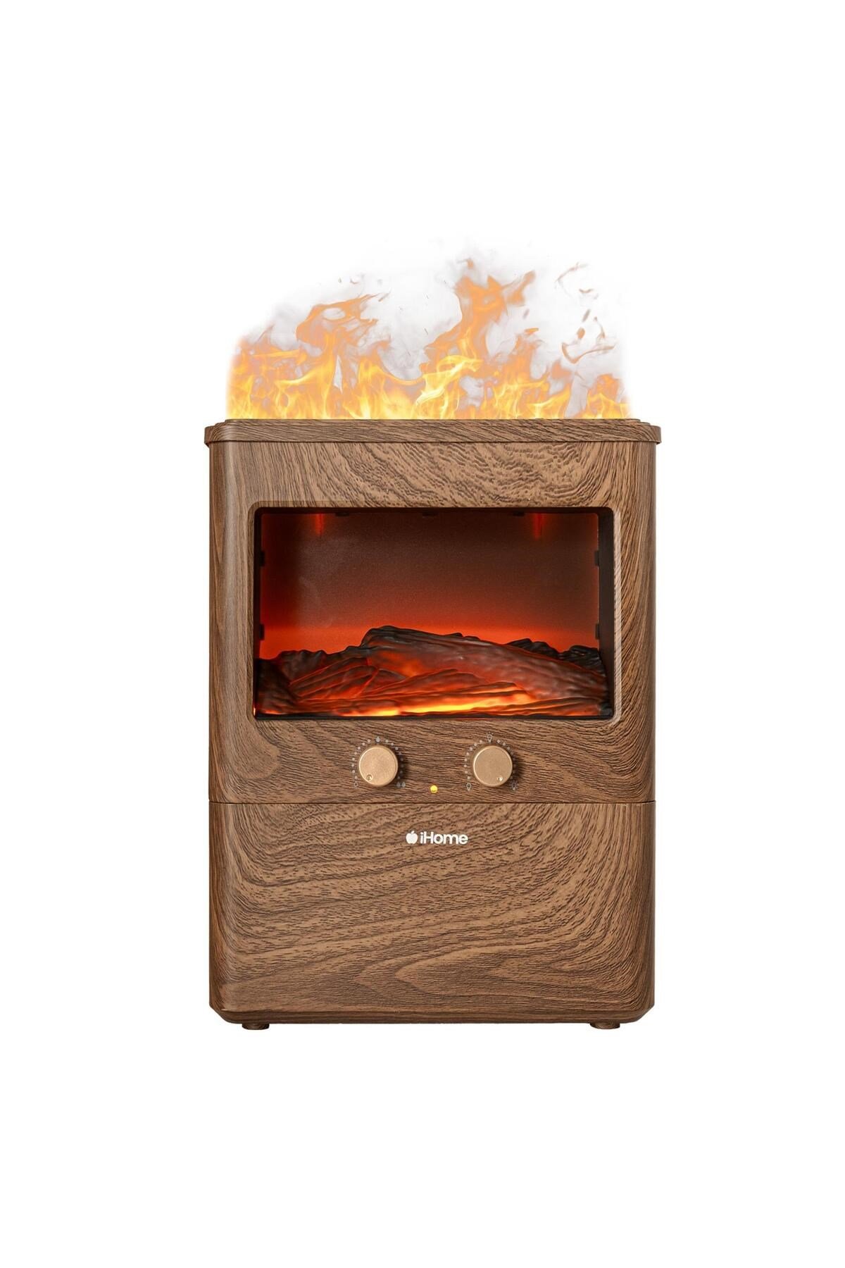 iHome NPD3L 3D Şömine Efektli 3L Aromaterapi Difüzör Ultrasonik Hava Nemlendirici Buhar Makinesi