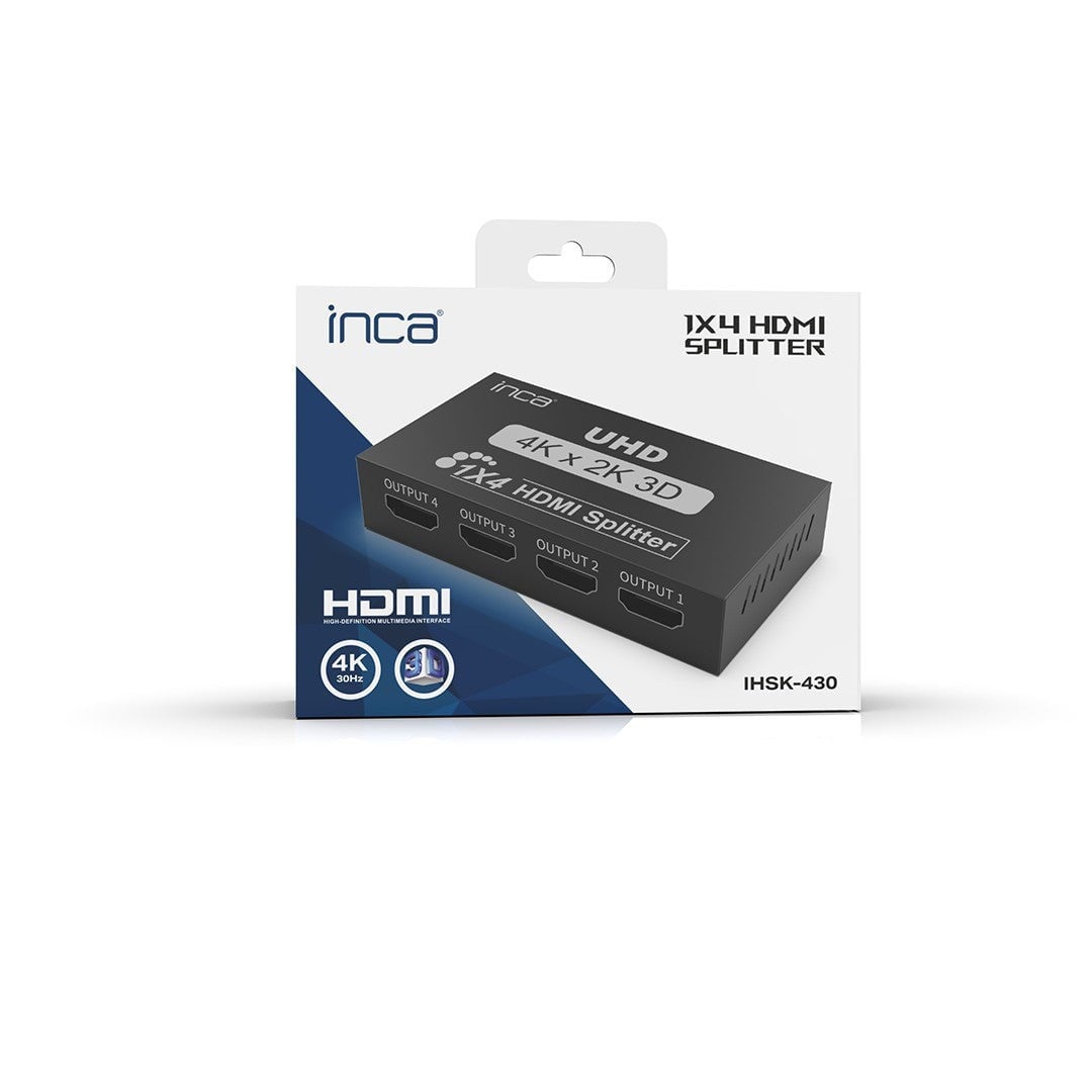 INCA IHSK-430 HDMI Switch 4 Giriş 1 Çıkış 4K@30Hz - HDMI Çoklayıcı
