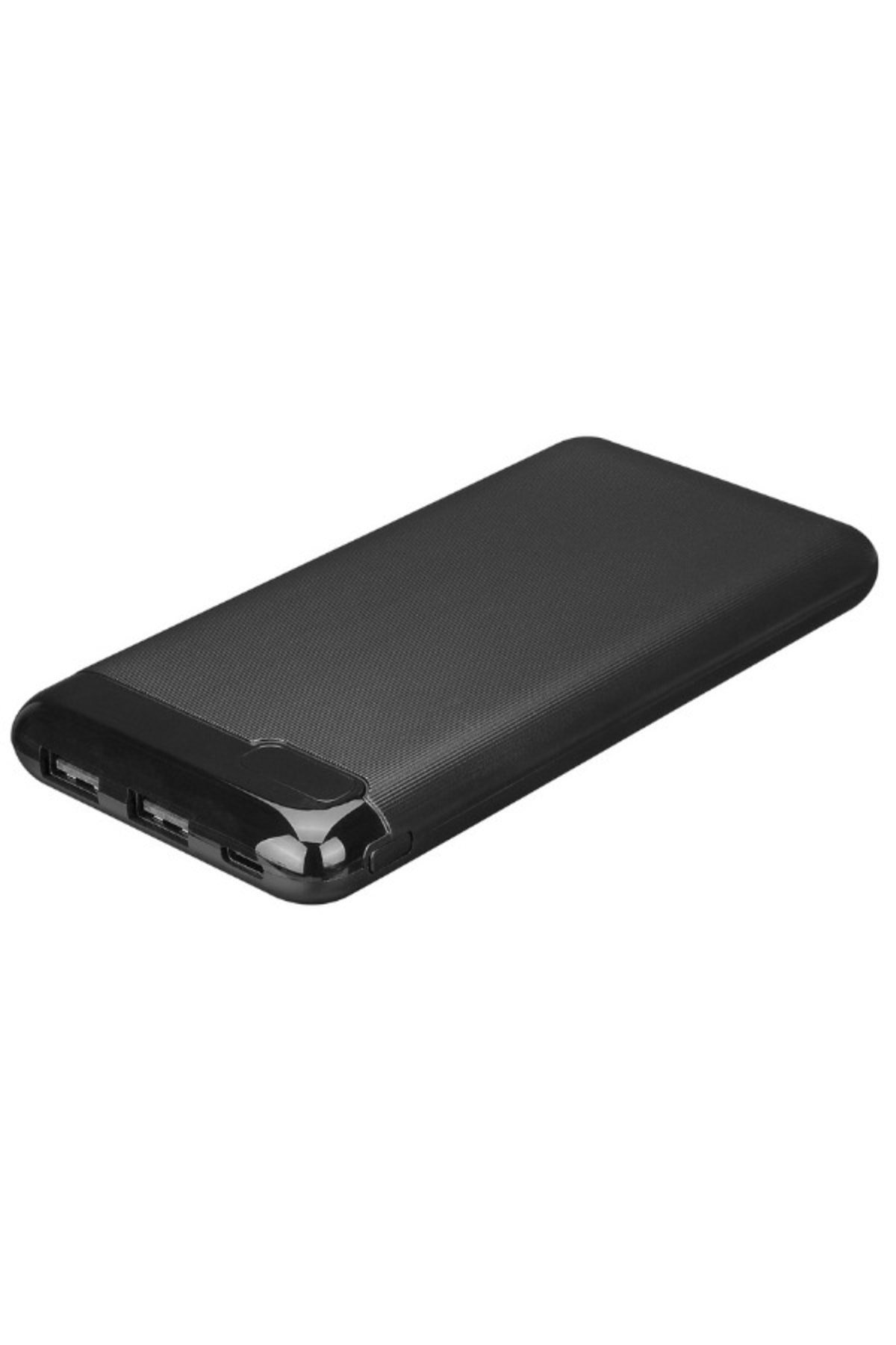 Ip-K11 10000Mah 2*Usb Micro+Type-C Siyah Lcd Ekranlı Taşınabilir Pil Şarj Cihazı