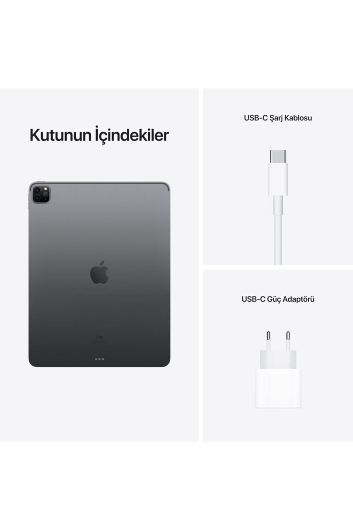 Ipad Pro (5.nesil) 12.9 Inç Wi-fi 1tb Mhnm3tu/a - Uzay Grisi