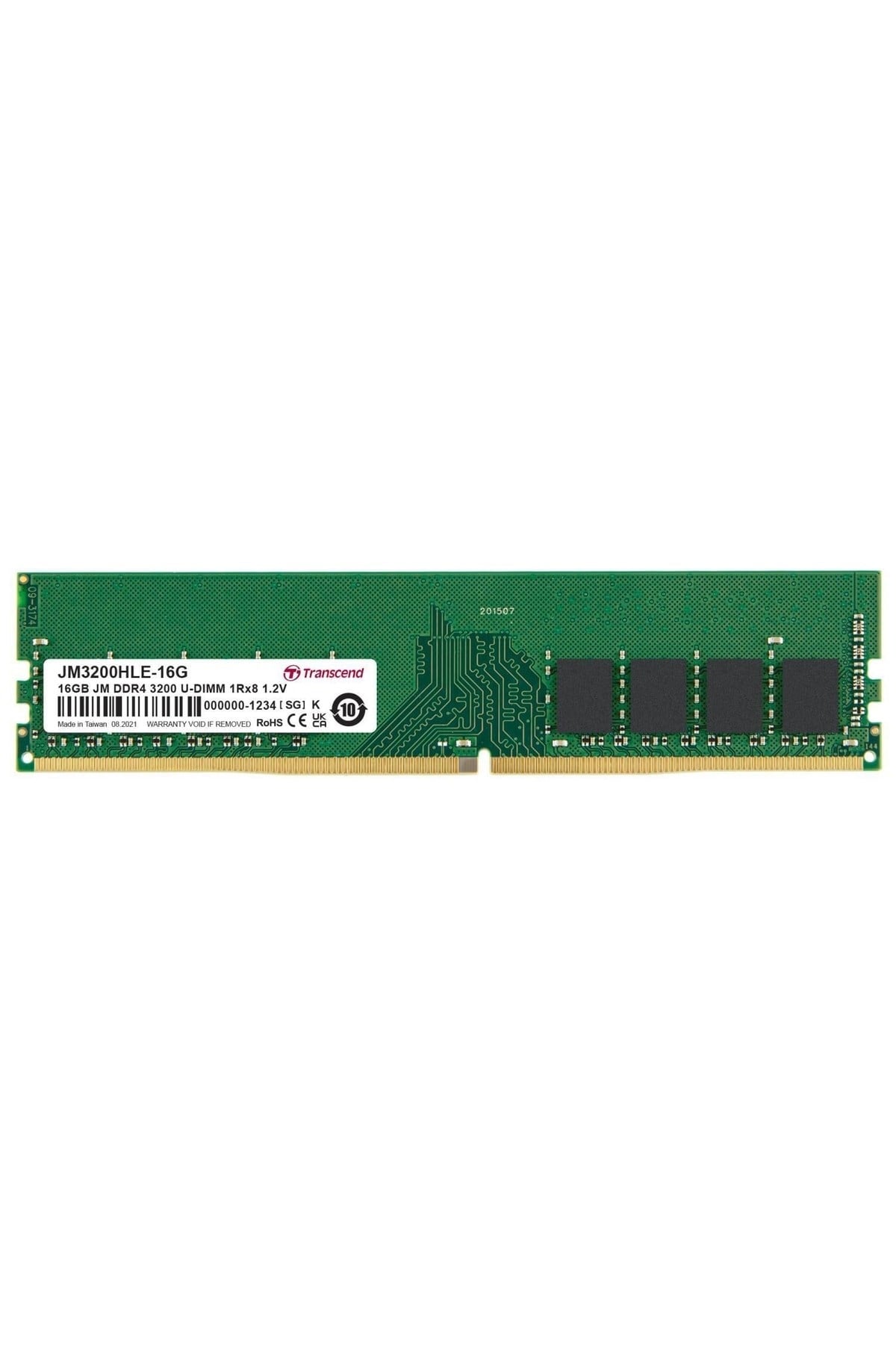 Jm3200hle-16g 16gb Ddr4 3200mhz Cl22 1.2v Masaüstü Ram
