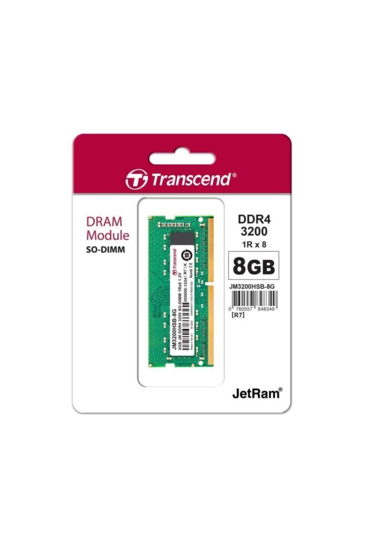 Jm3200hsb-8g 8gb Ddr4 3200mhz Cl22 1.2v Dell Uyumlu Notebook Ram