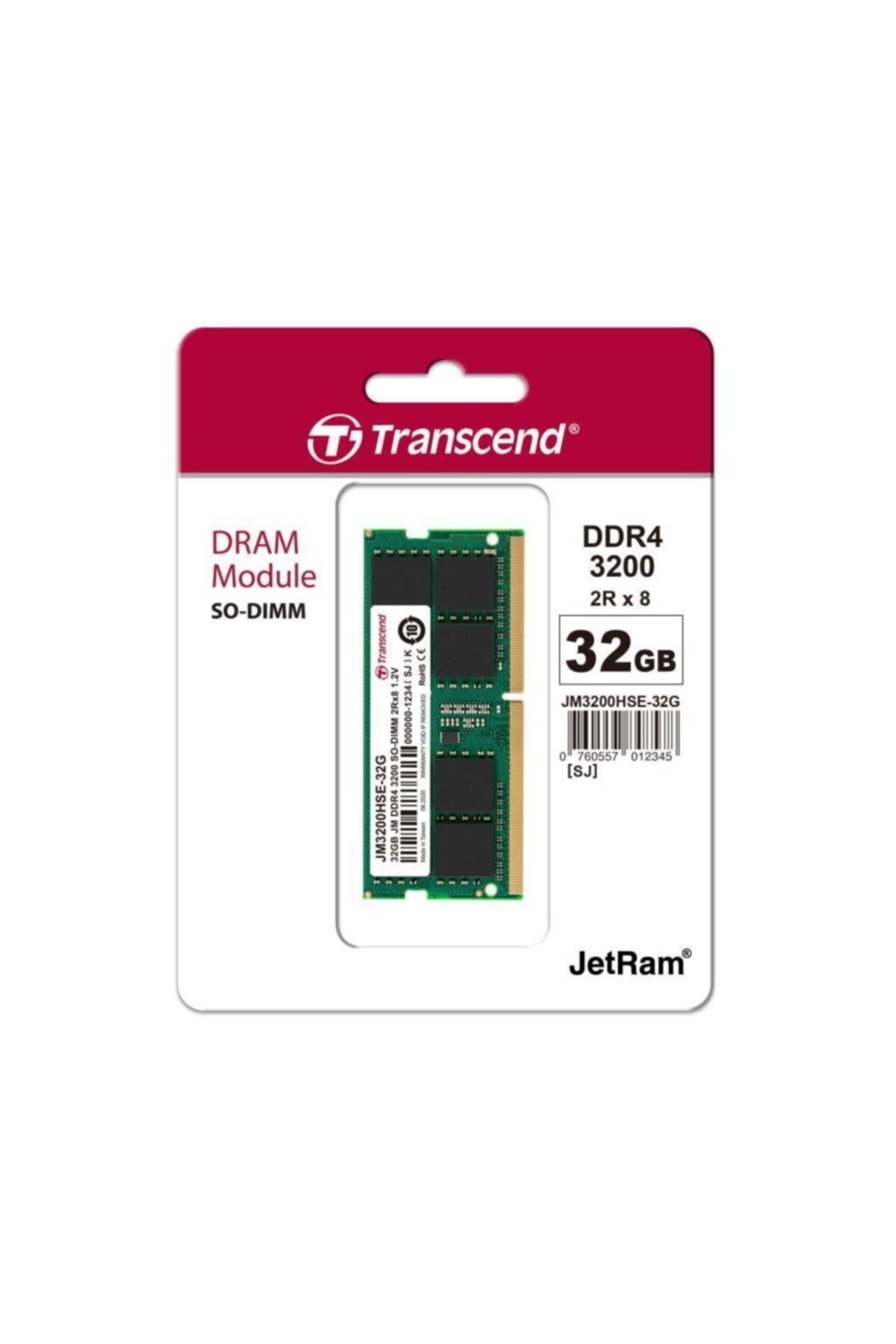 Jm3200hse-32g 32gb Ddr4 3200mhz Cl22 1.2v Acer Uyumlu Notebook Ram