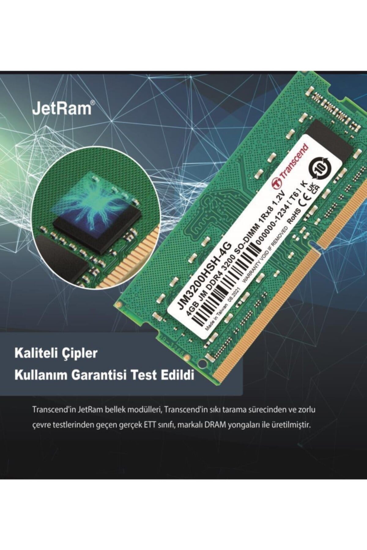Jm3200hsh-4g 4gb Ddr4 3200mhz Cl22 1.2v Notebook Ram