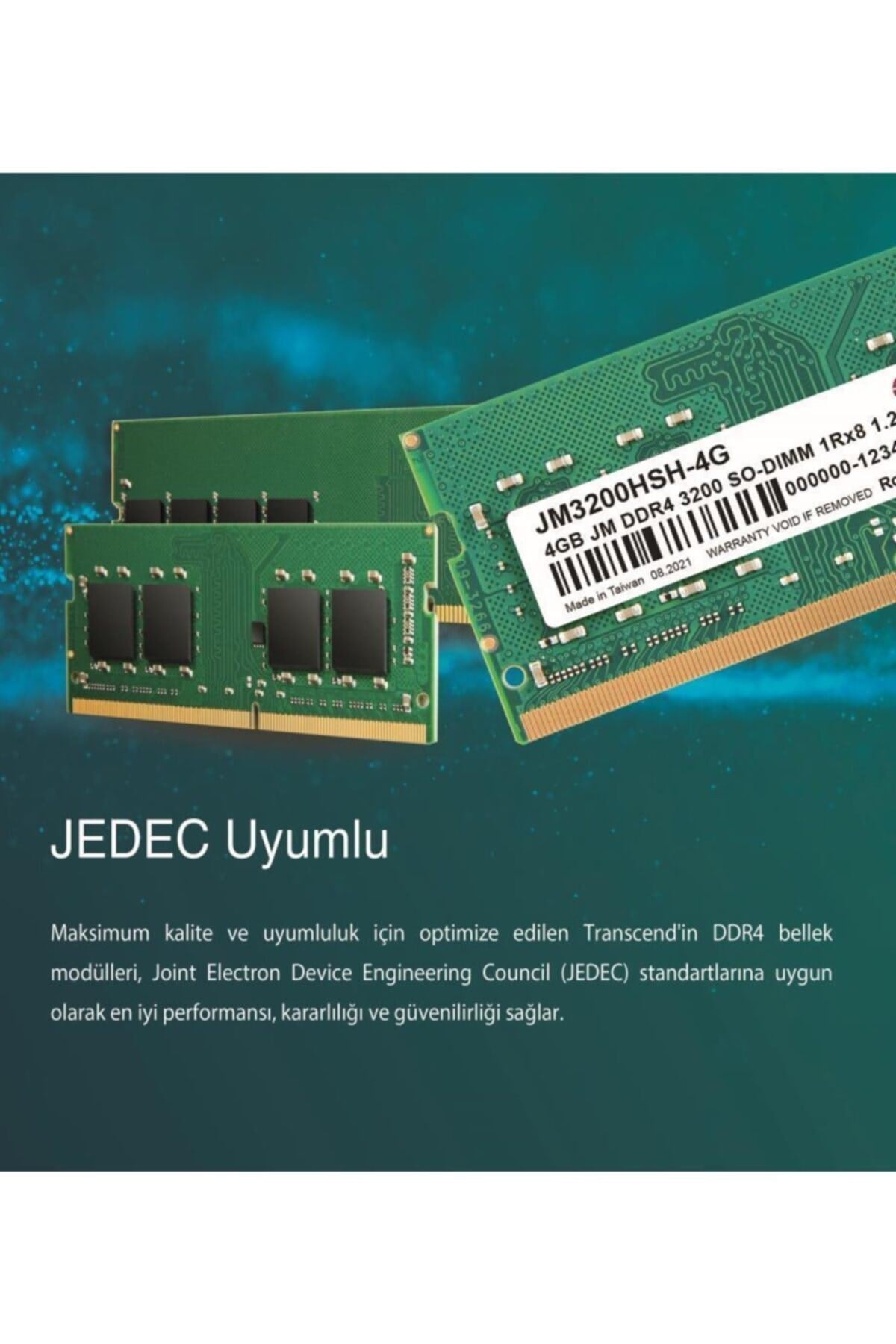 Jm3200hsh-4g 4gb Ddr4 3200mhz Cl22 1.2v Notebook Ram