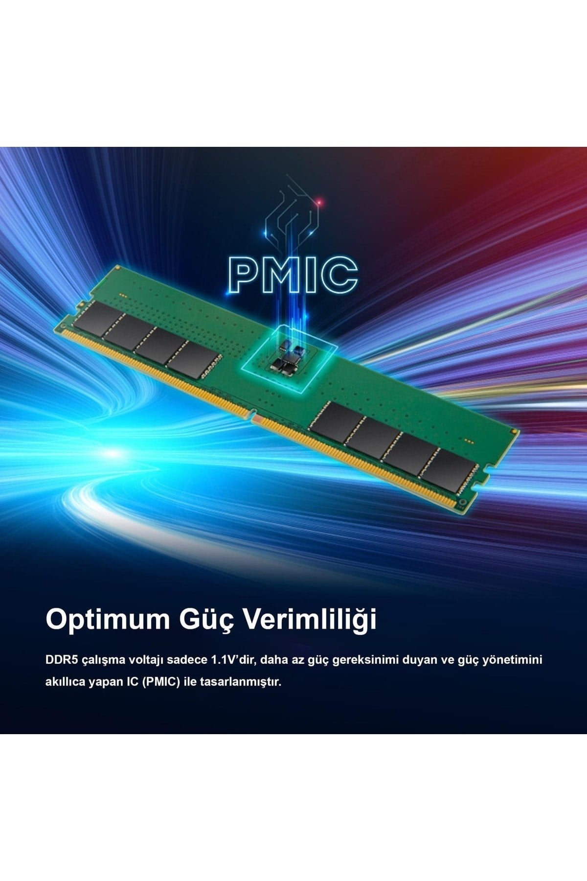 Jm4800alg-8g 8gb Ddr5 4800mhz Cl40 1.1v Masaüstü Ram