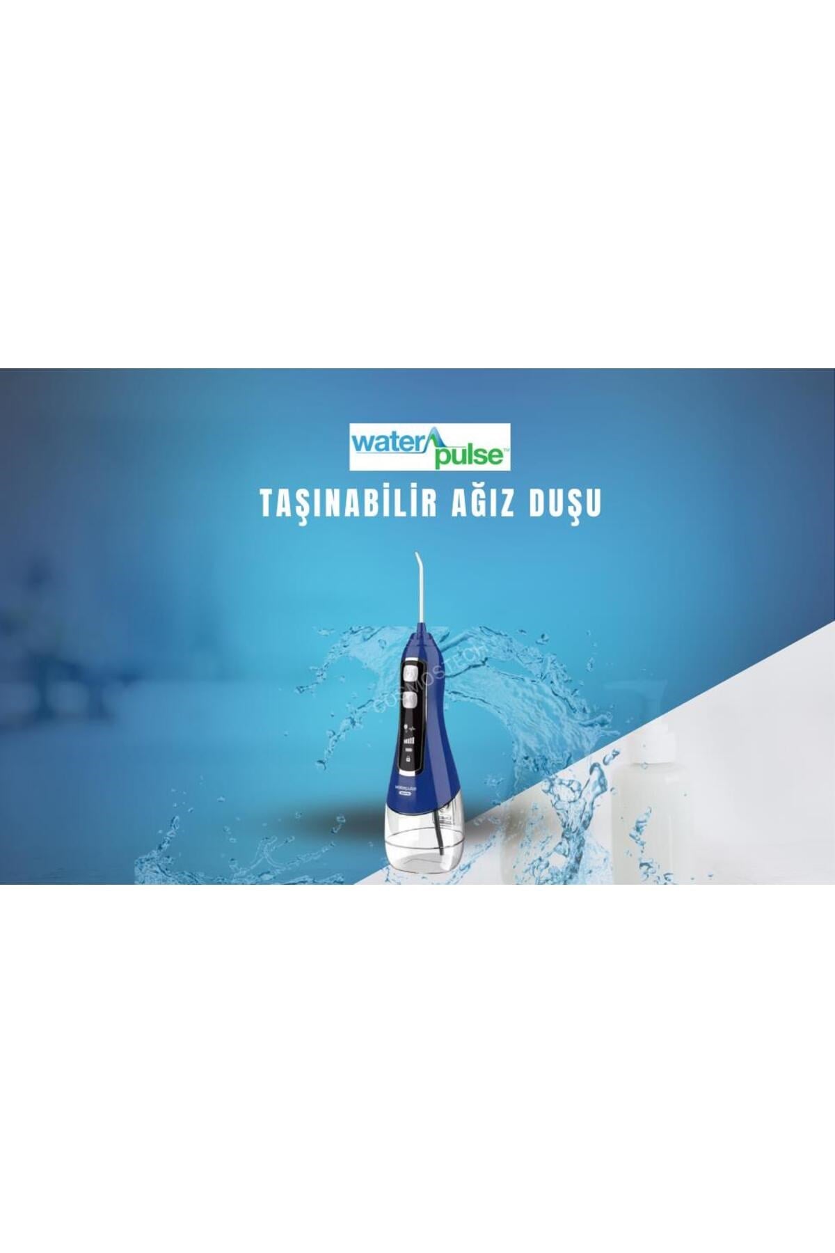 Kablosuz Pro V580 Water Flosser 320ml Taşınabilir Diş/protez Bakım Ve Ağız Duşu Mavi