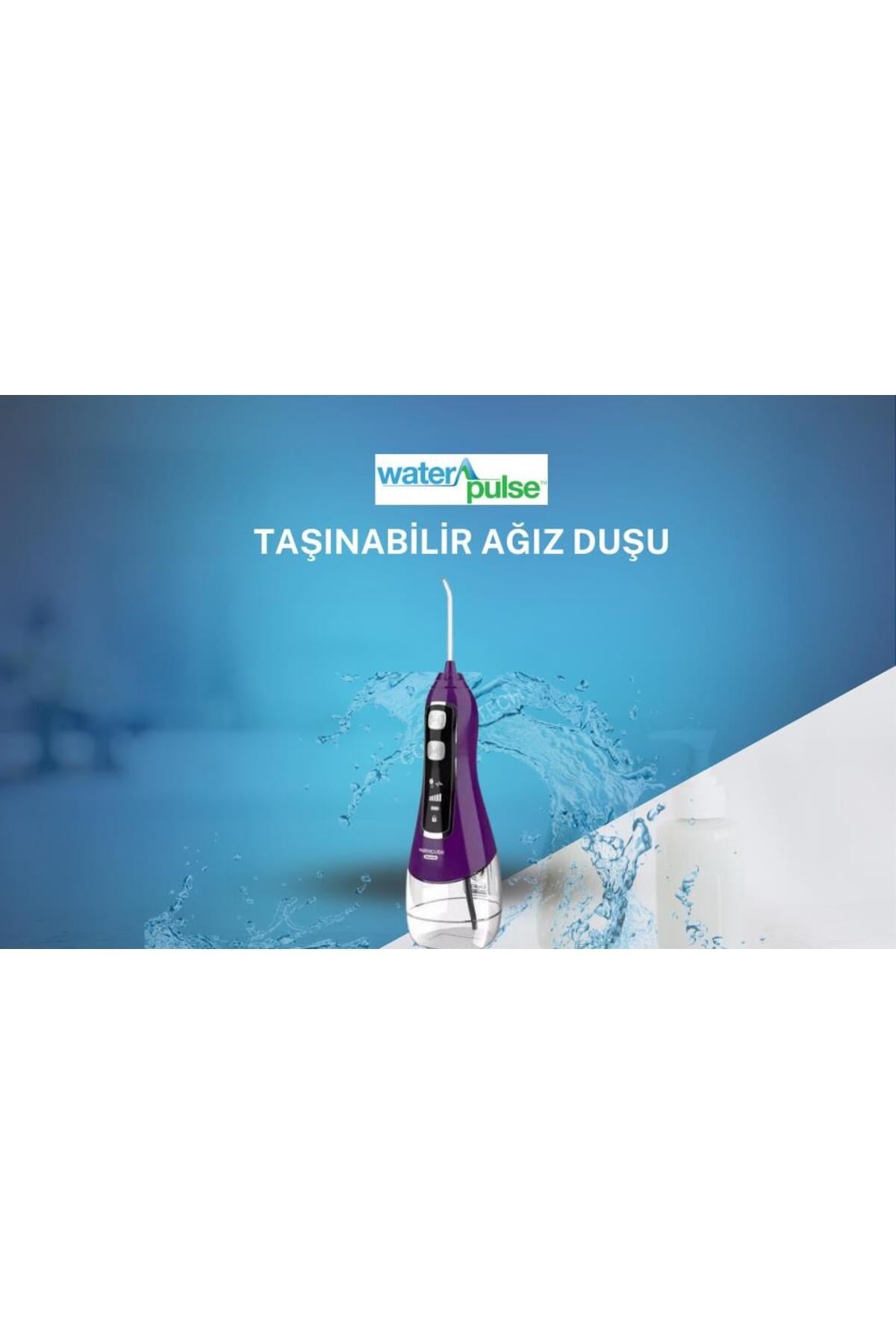 Kablosuz Pro V580 Water Flosser 320ml Taşınabilir Diş/protez Bakım Ve Ağız Duşu Mor