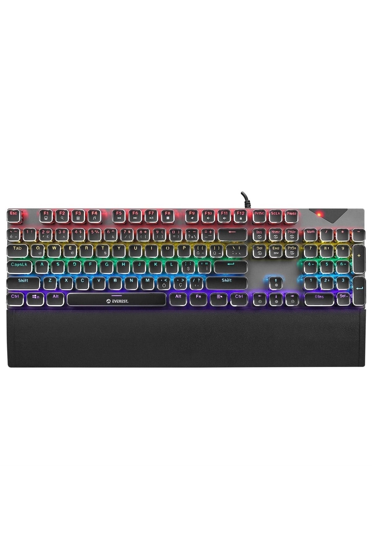 Kb-mk9 Rgb Blue Switch Mekanik Siyah Oyuncu Klavyesi
