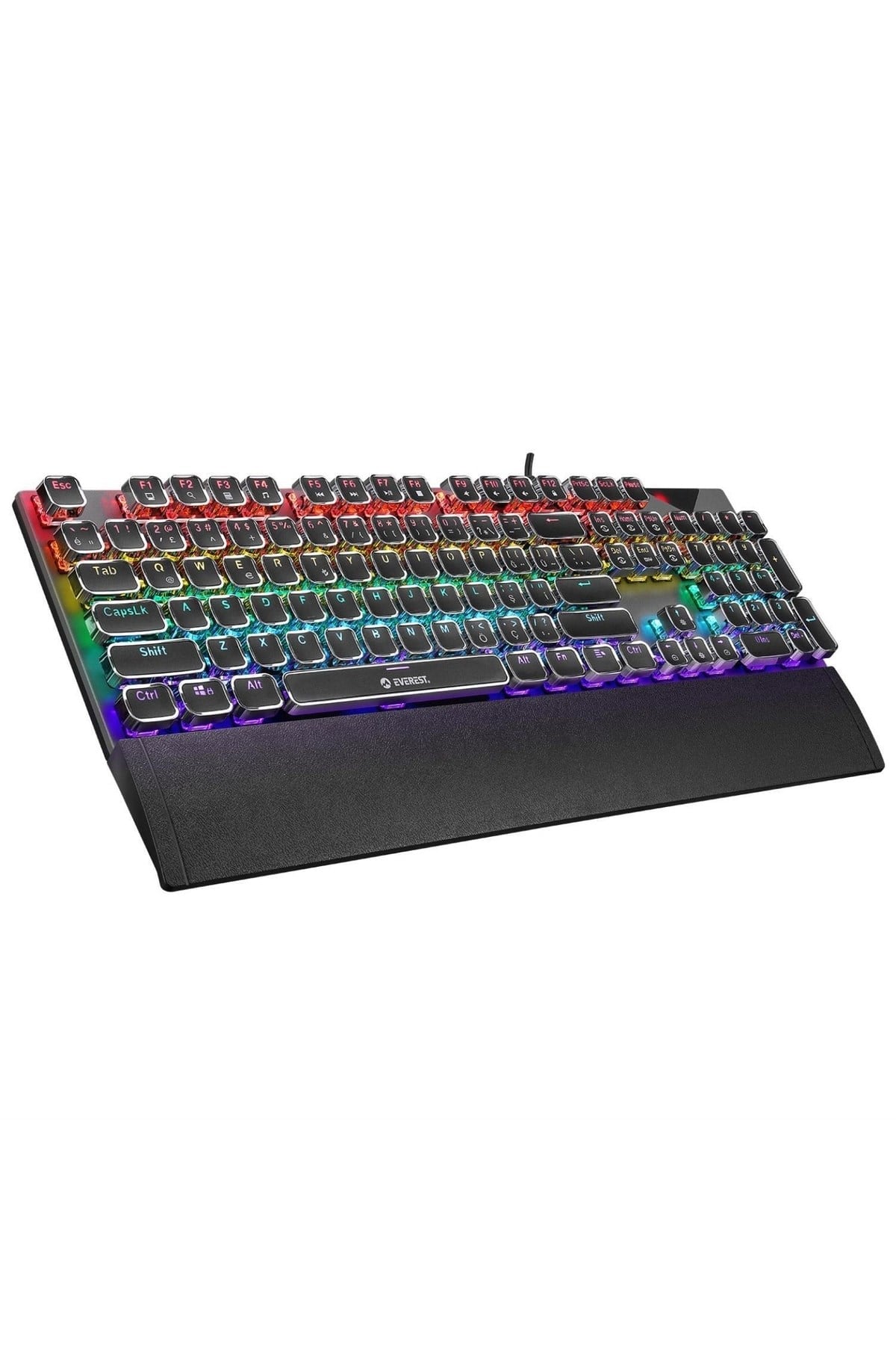 Kb-mk9 Rgb Blue Switch Mekanik Siyah Oyuncu Klavyesi