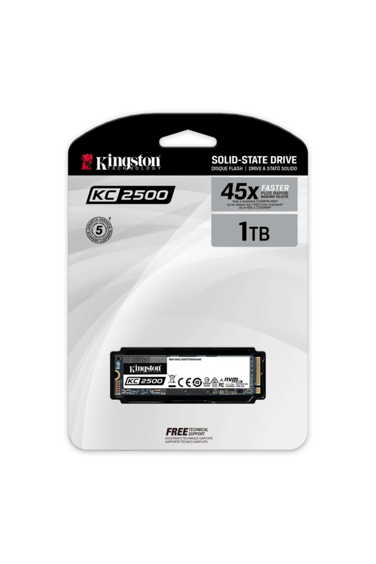 Kıngston Pcıe M2 1tb Kc2500 Skc2500m8/1000g 3500mb s 2900mb s Nvme Kurumsal