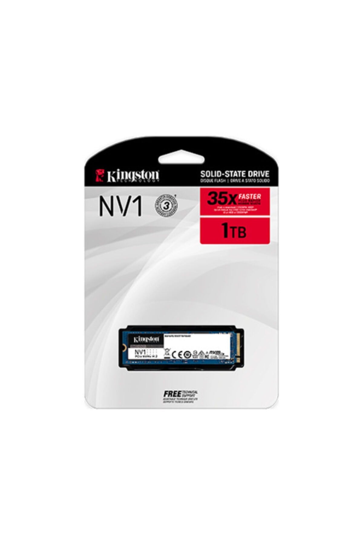 Kıngston Snvs/1000g, Nv1, 1tb, 2100/1700, Nvme Pcıe M.2 Ssd