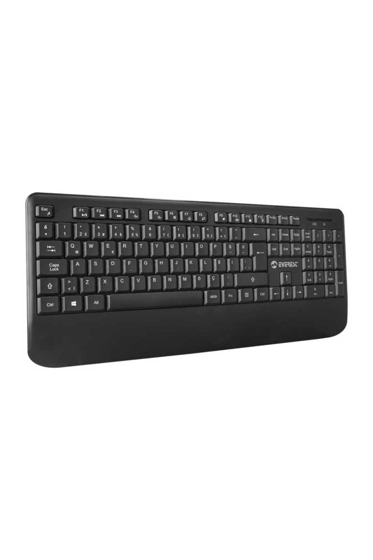 KM-6176 OFFICAL Kablosuz Siyah Combo Q Multimedia Klavye ve Mouse Set