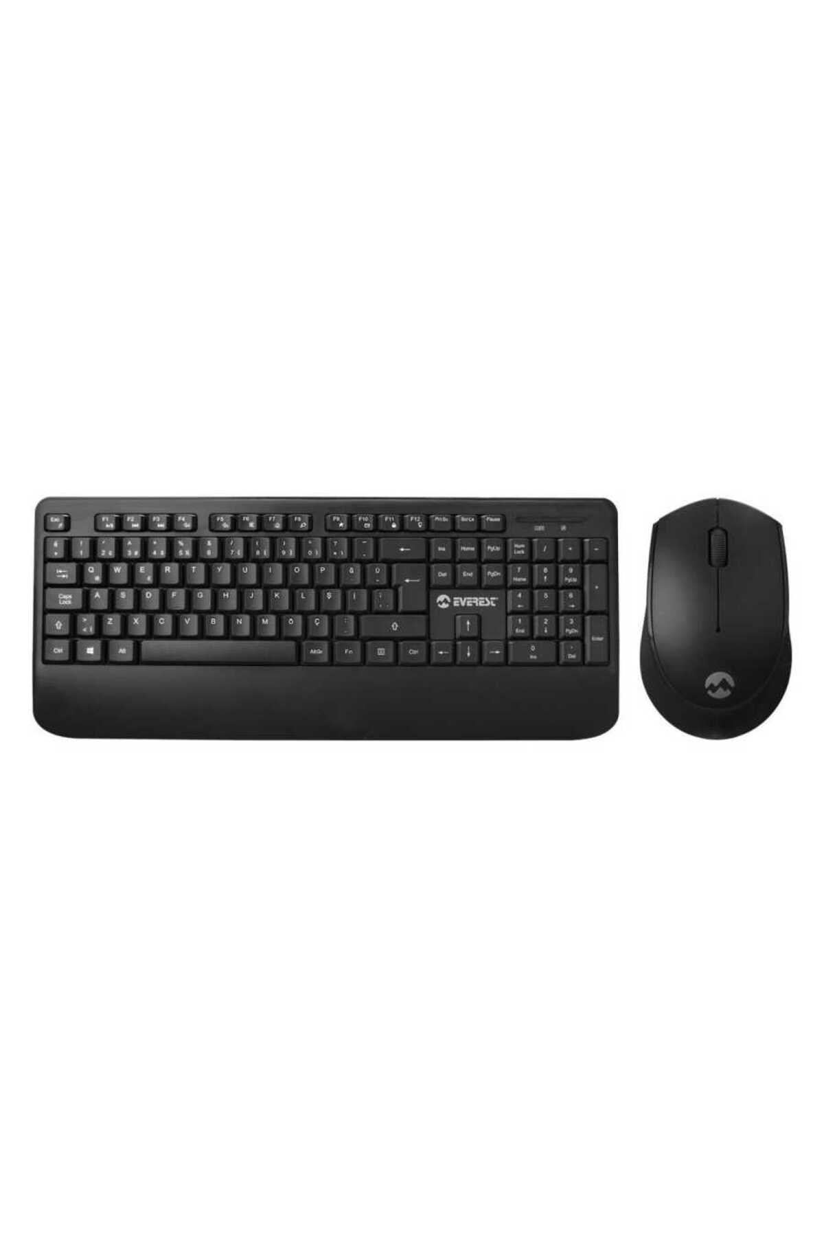 KM-6176 OFFICAL Kablosuz Siyah Combo Q Multimedia Klavye ve Mouse Set