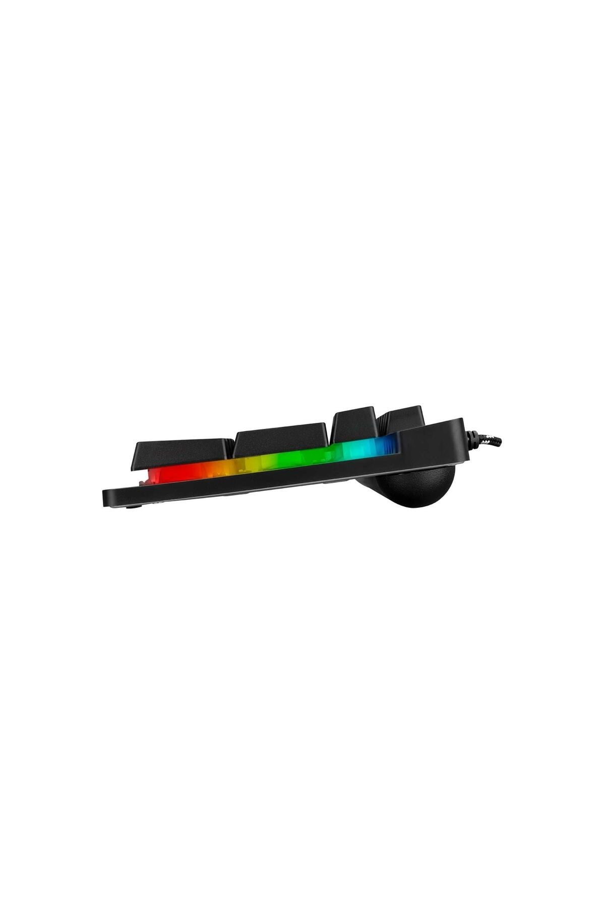 KM-RX9 CYPHER Siyah Usb Gökkuşağı Zemin Aydınlatmalı Q Standart Oyuncu Klavye + Mouse Set