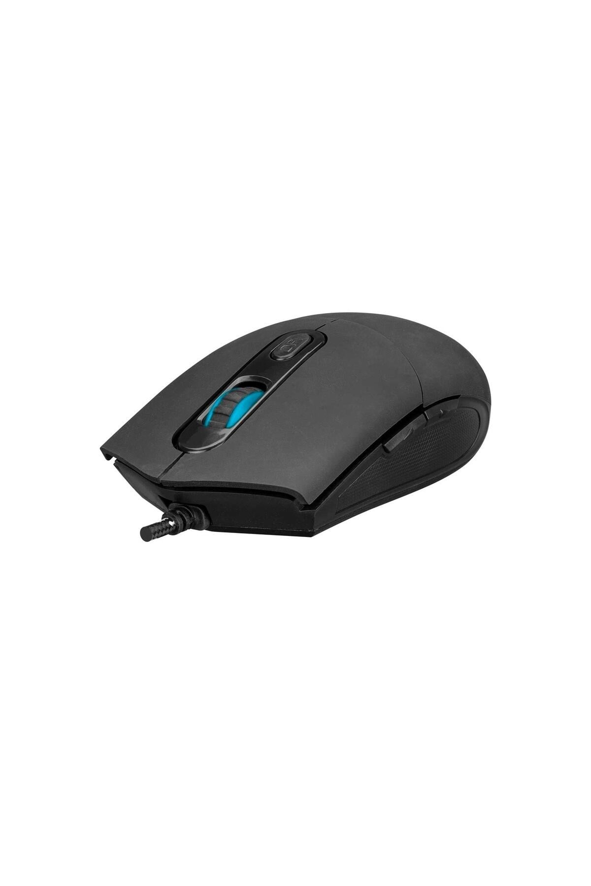 KM-RX9 CYPHER Siyah Usb Gökkuşağı Zemin Aydınlatmalı Q Standart Oyuncu Klavye + Mouse Set