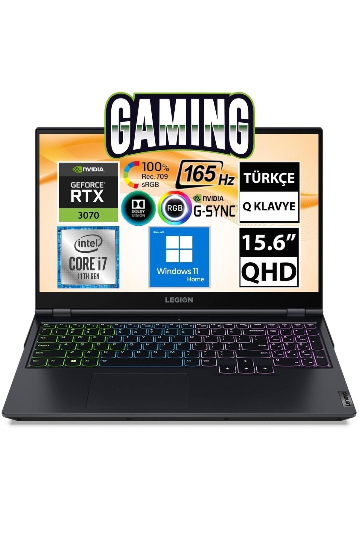 Legion 5 82jh002dtx01 I7-11800h 32gb 512ssd+1tbssd Rtx3070 15.6