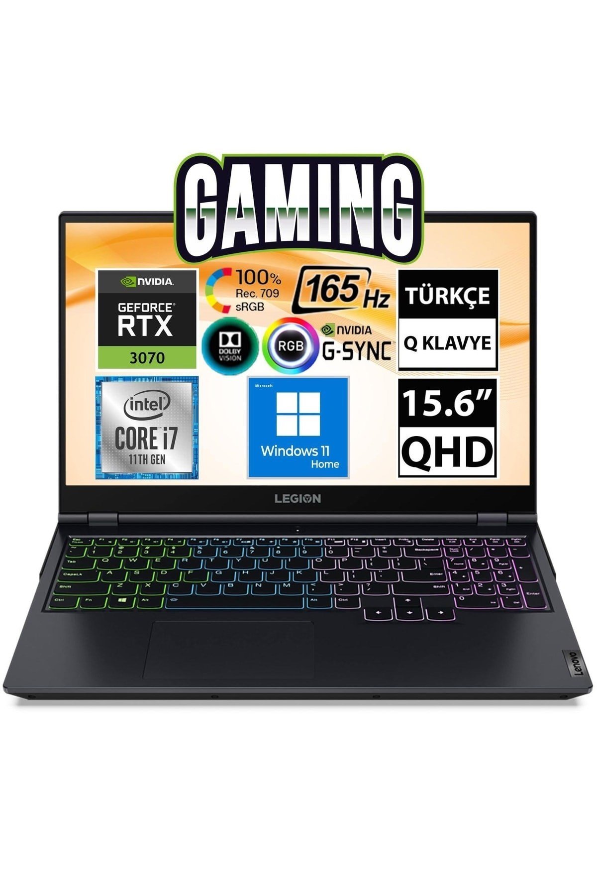 Legion 5 82jh002dtx03 I7-11800h 64gb 512ssd Rtx3070 15.6