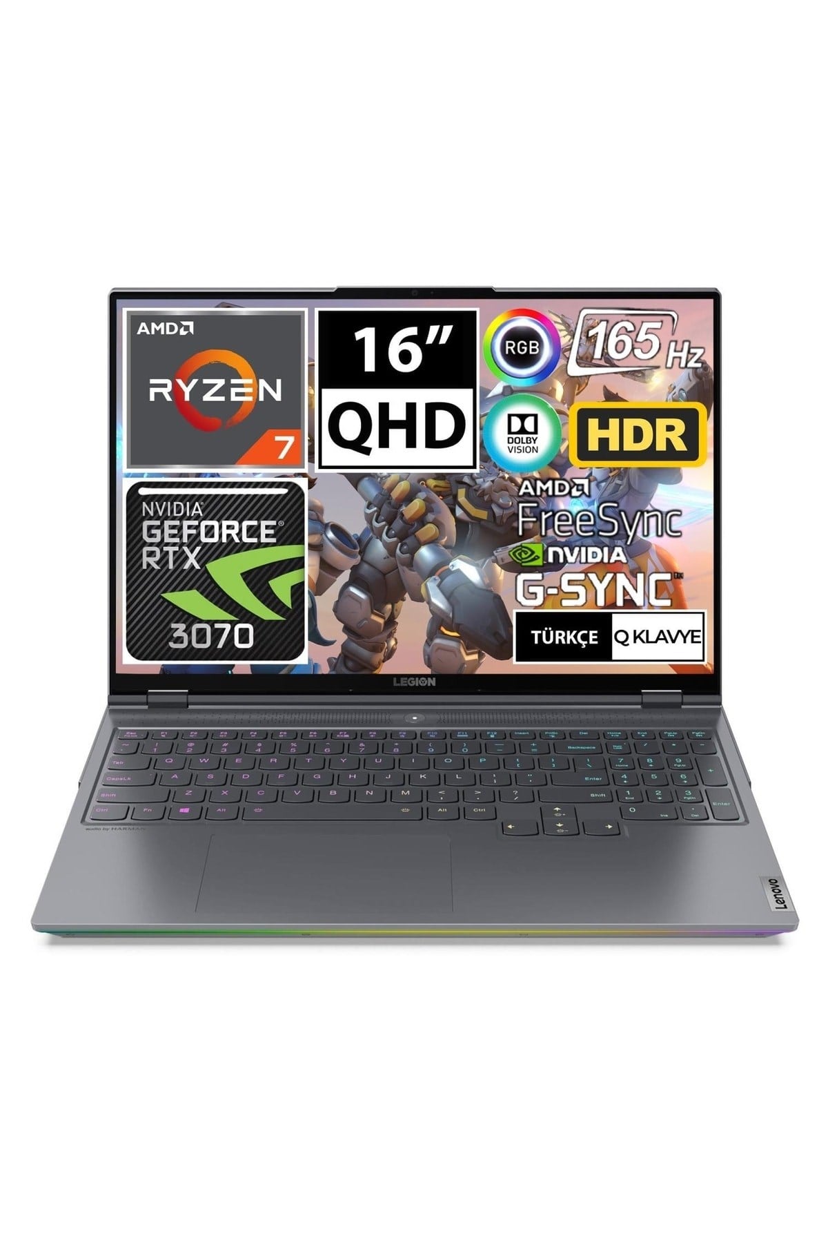 Legion 7 82n653k5b1a1 Ryzen7 5800h 32gb 512ssd+1tbssd Rtx3070 16