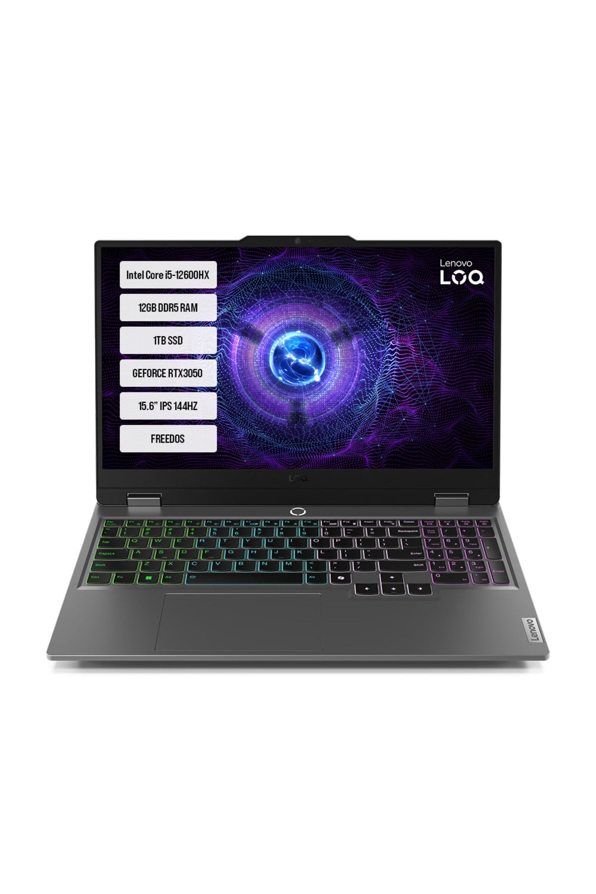 Loq 15ıax9 83gs00q8tr I5-12450hx 12gb Uyumlu Ddr5 1tb Ssd Rtx3050-6gb 95w 15.6
