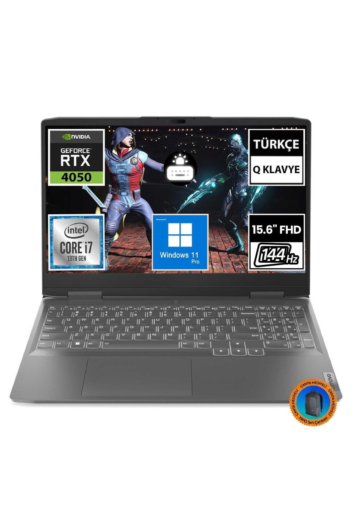LOQ 82XV00NNTR12 i7-13620H 16GB 512SSD RTX4050 15.6