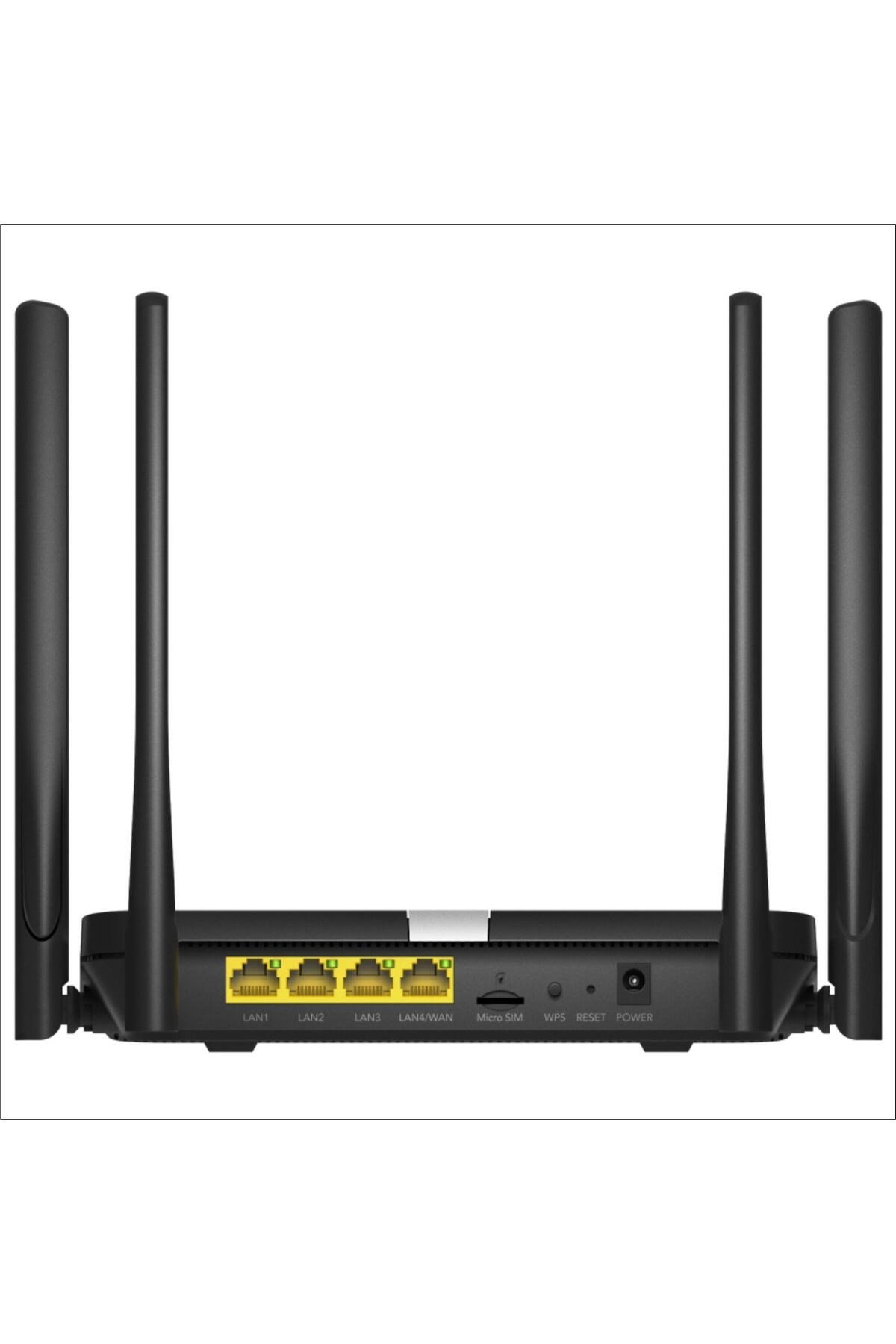 LT500 2,4GHz 300Mbps, 5GHz 867Mbps, 4 Port Wi-Fi Mesh 4G LTE DDNS Router (AC1200 Serisi)