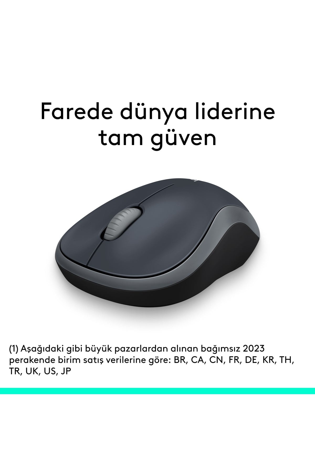 M185 USB Alıcılı Kompakt Kablosuz Mouse, Gri 910-002235