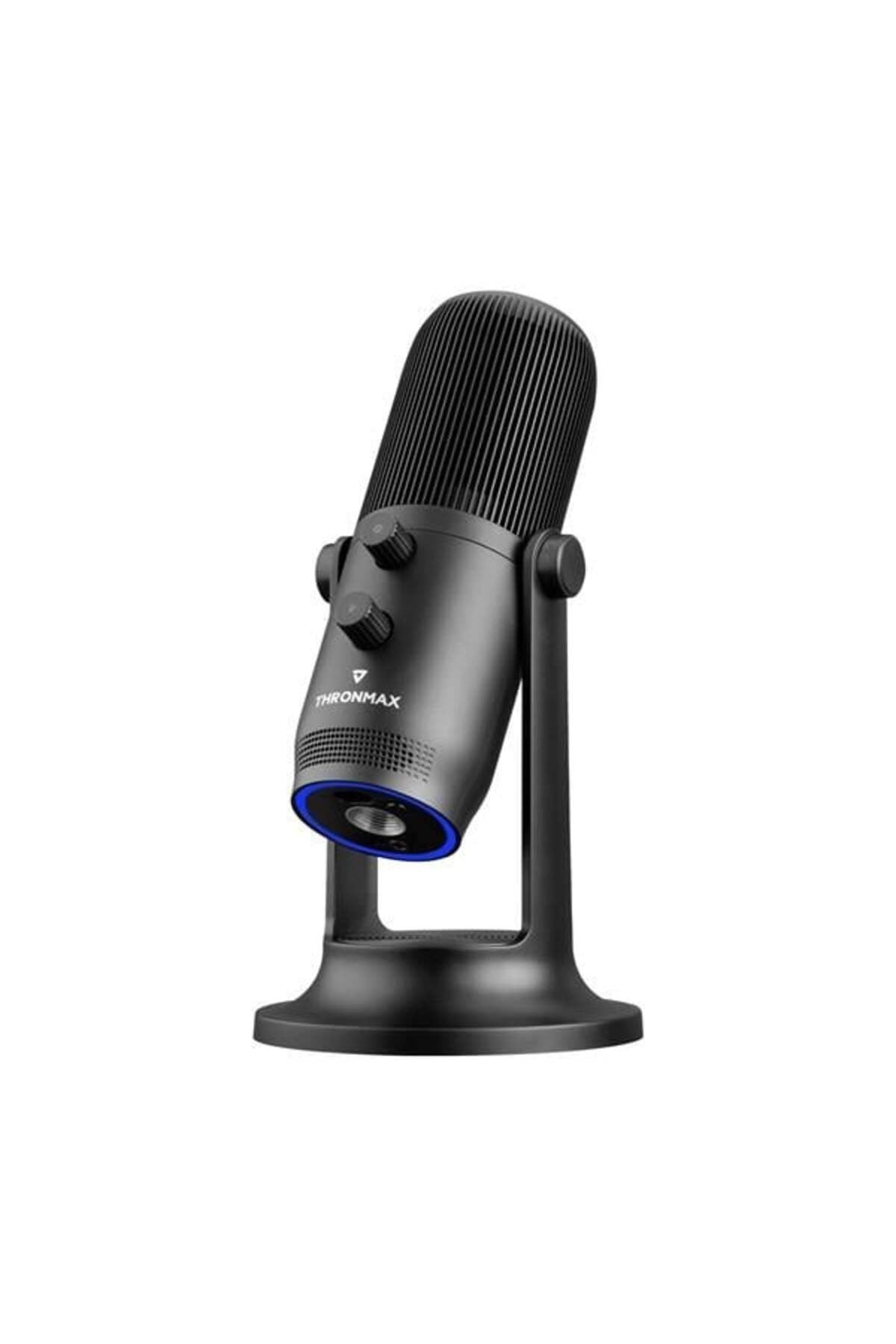 M2 MDRILL ONE Siyah USB 48Khz 16Bit HD Stüdyo 4Tip Kayıt RGB 3,5mm Led Type-C Mikrofon