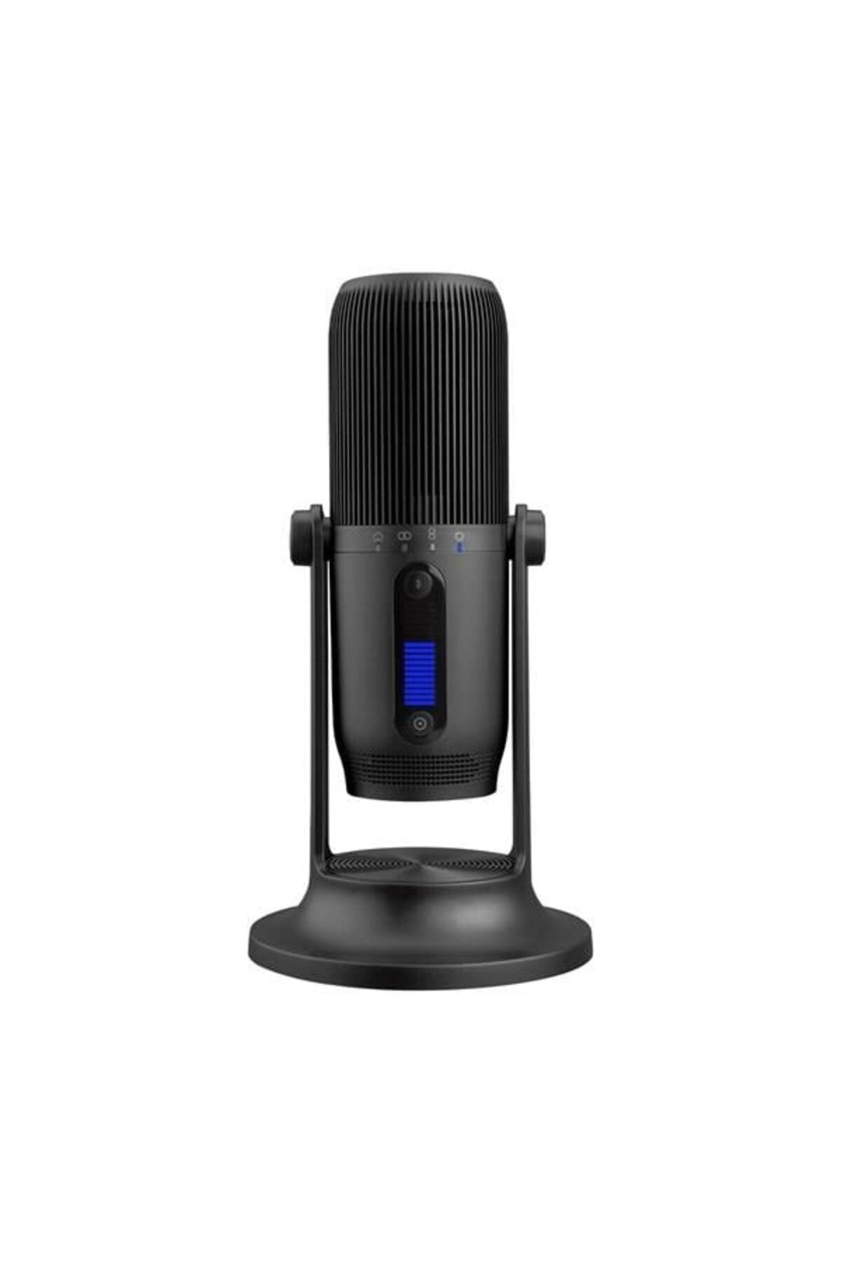 M2 MDRILL ONE Siyah USB 48Khz 16Bit HD Stüdyo 4Tip Kayıt RGB 3,5mm Led Type-C Mikrofon