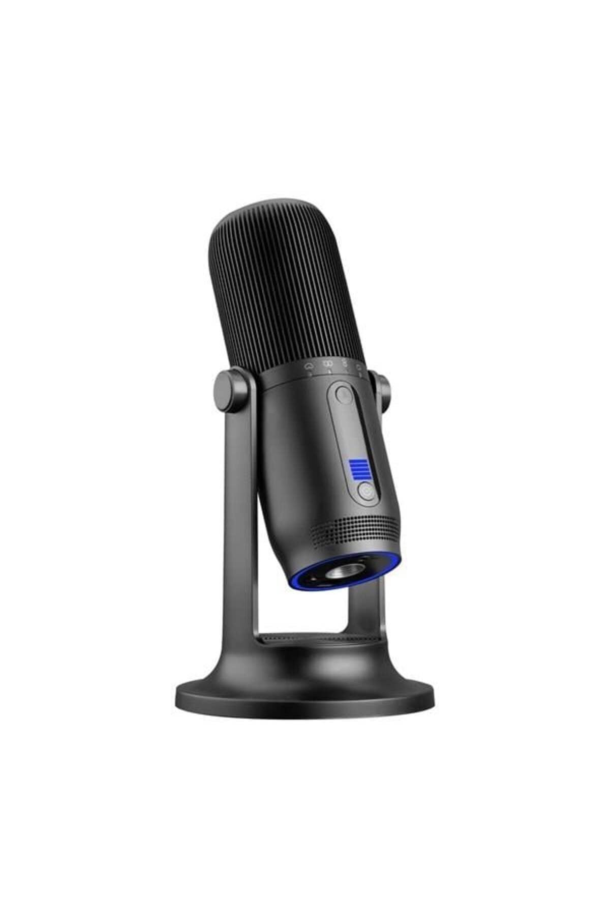 M2 MDRILL ONE Siyah USB 48Khz 16Bit HD Stüdyo 4Tip Kayıt RGB 3,5mm Led Type-C Mikrofon