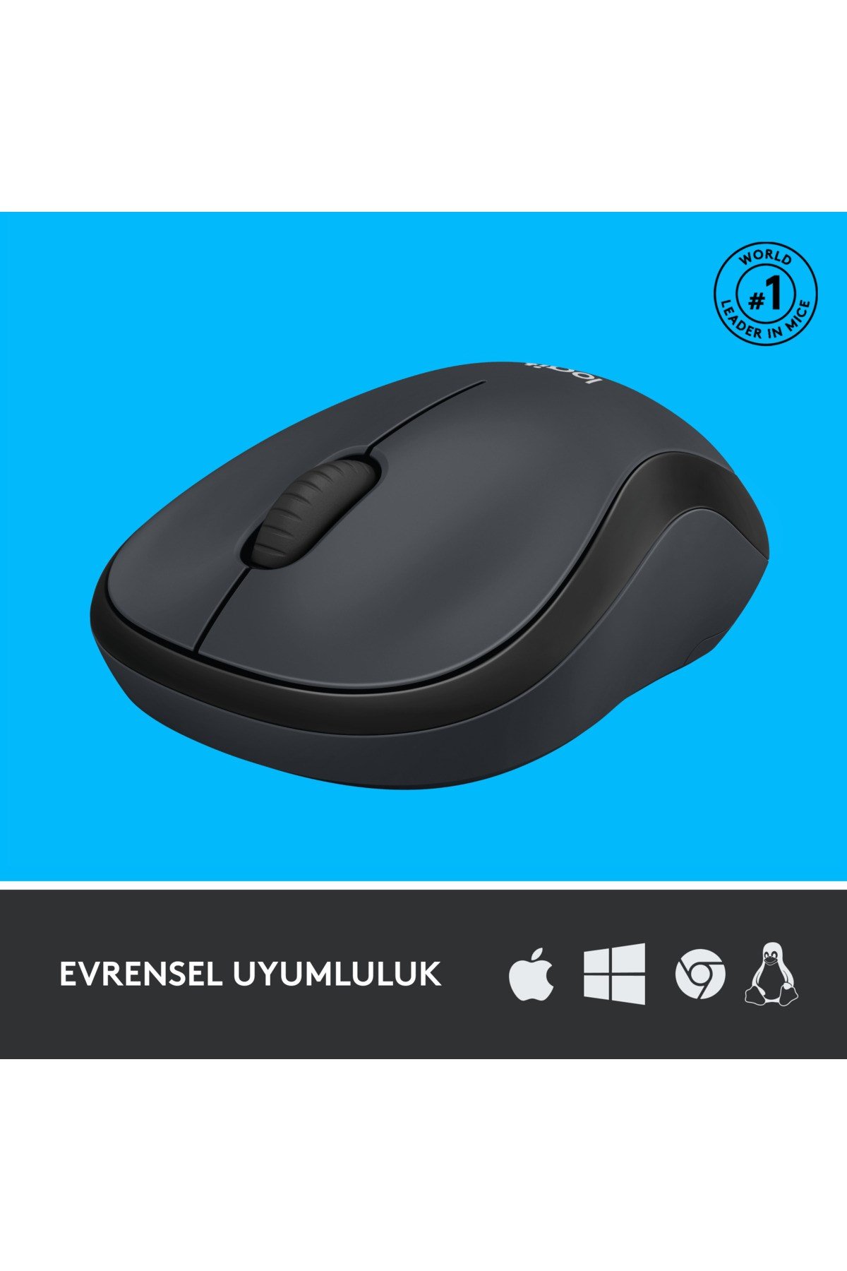 M221 Sessiz Kompakt Kablosuz Mouse, Siyah 910-006510