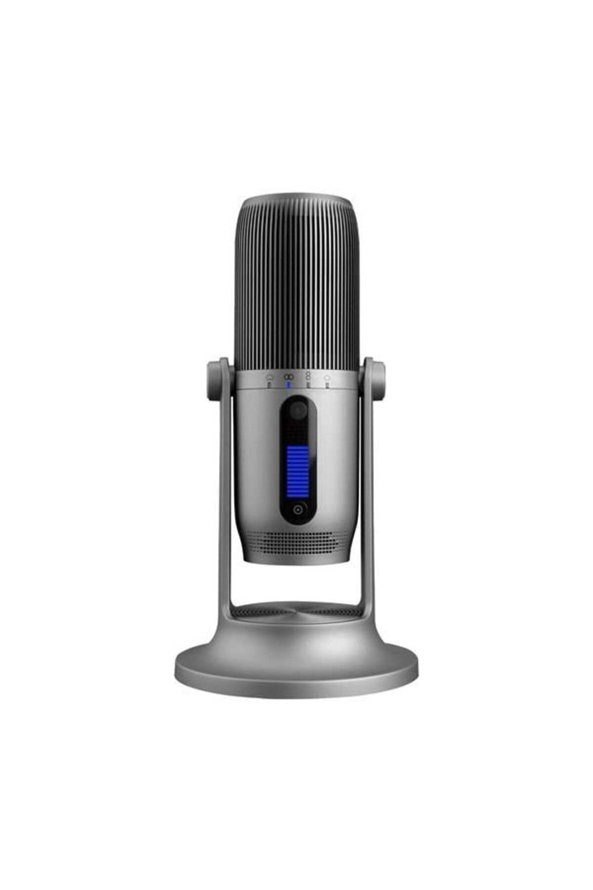 M2G MDRILL ONE Gri USB 48Khz 16bit HD Kayıt 3,5mm ses Kontrol Led Type-C Mikrofon