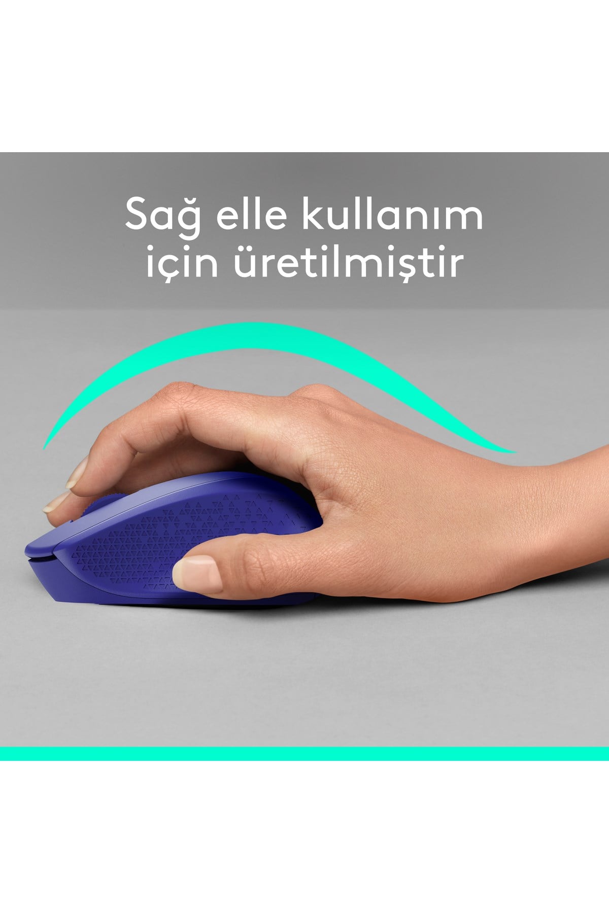 M330 Sessiz Kablosuz Optik Mouse, Mavi 910-004910