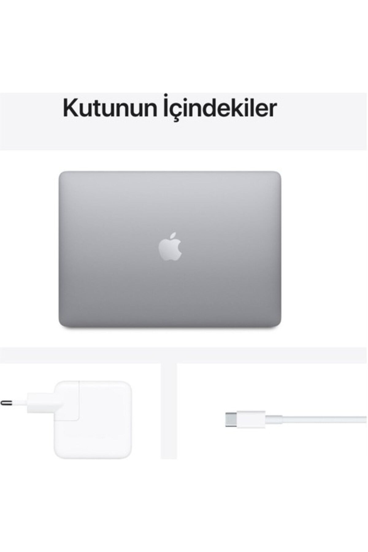 Macbook Air M1 Çip 16 Gb 256 Gb Macos 13.3 Inç Qhd Taşınabilir Bilgisayar Uzay Grisi - Z124m11