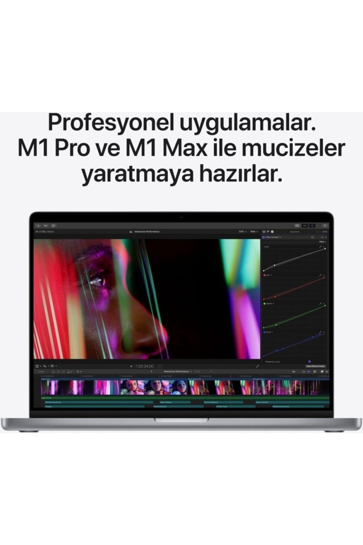 Macbook M1 Pro Çip 10c Cpu 16c Gpu 16gb 1tb Ssd Macos 16
