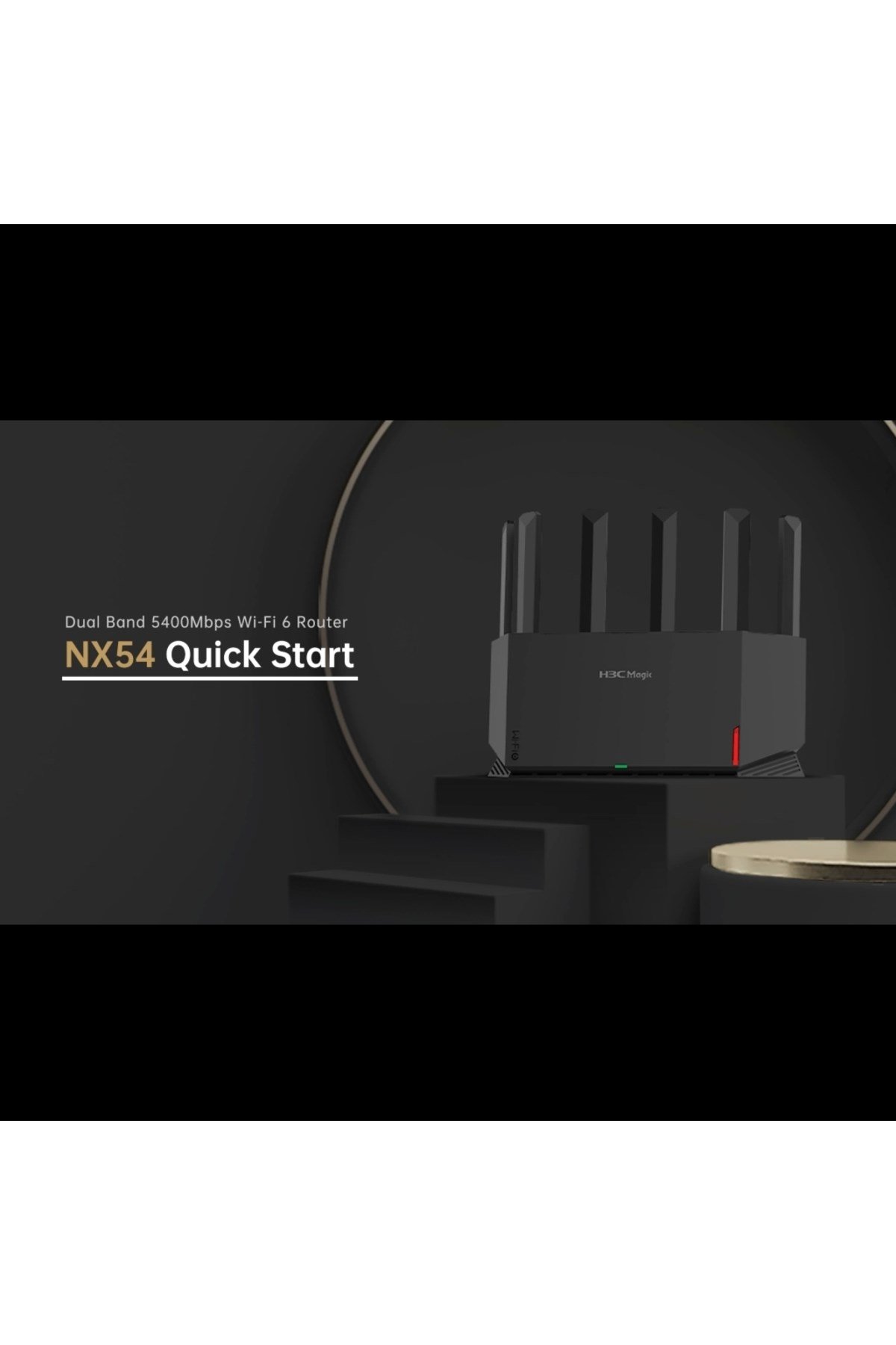 Magic Nx54, Dual Band, Wifi 6, 5400mbps, 4port Gigabit, 6ad Anten, Masaüstü, Router, Access Poin