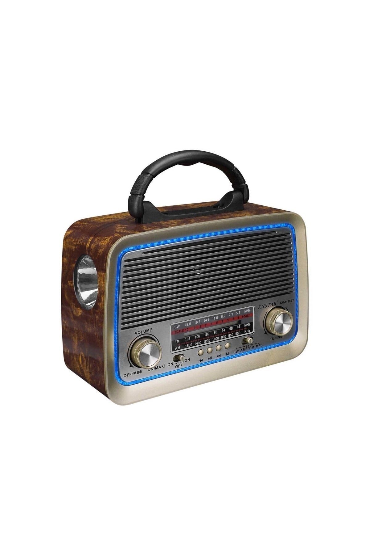 Mdr-99 Usb-tf-aux-bluetooth Destekli Fm/am/sw 3 Band Klasik Ahşap Radyo