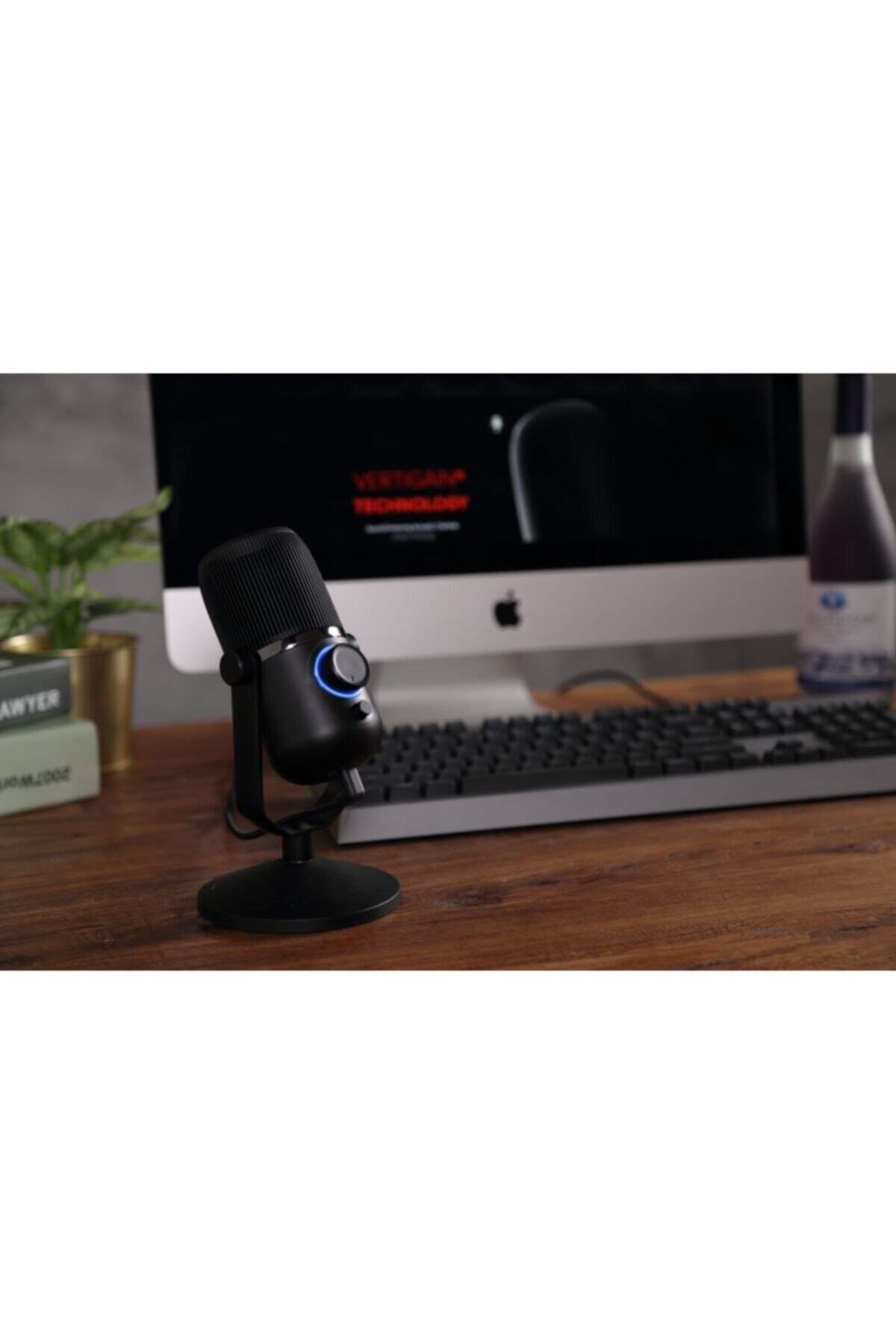 Mdrill Zero Plus Siyah Usb 96khz 24bit 3,5mm Ses Kontrollü Profesyonel Yayıncı Kayıt Mikrofonu