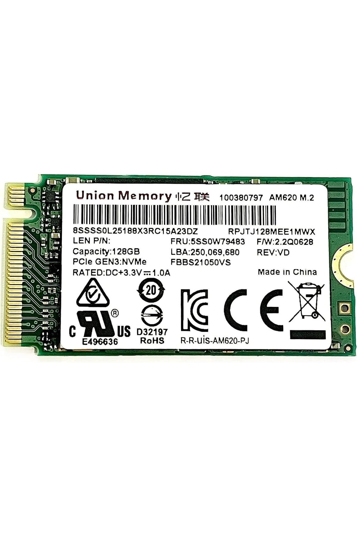 Memory Sss0l25188 128gb M.2 Nvme Ssd