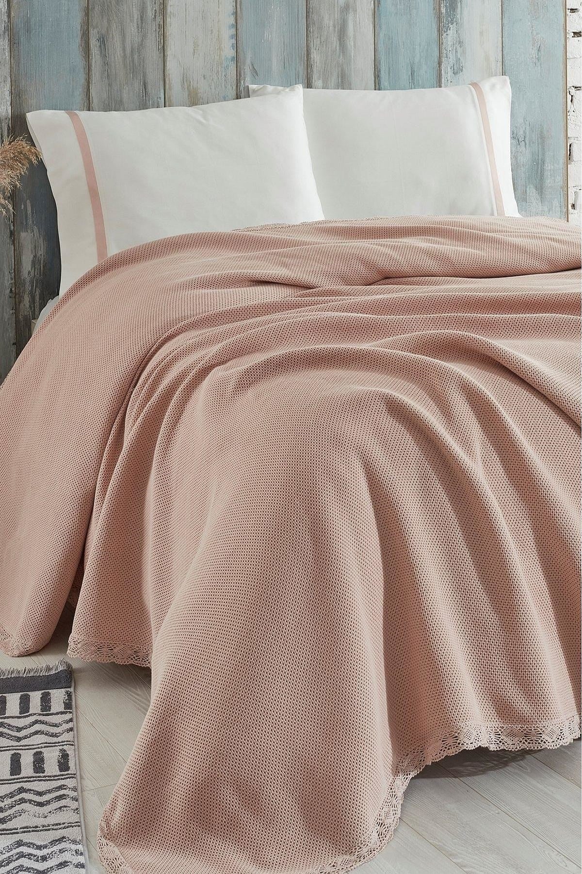 Merişa Tek Kişilik Pike Pudra 160X220