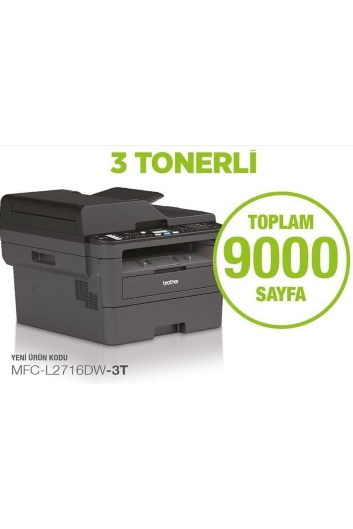 Mfc-l2716dw-3t Lazer Yazıcı Tarayıcı Fax Foto Wı-fı (3 Tonerli)