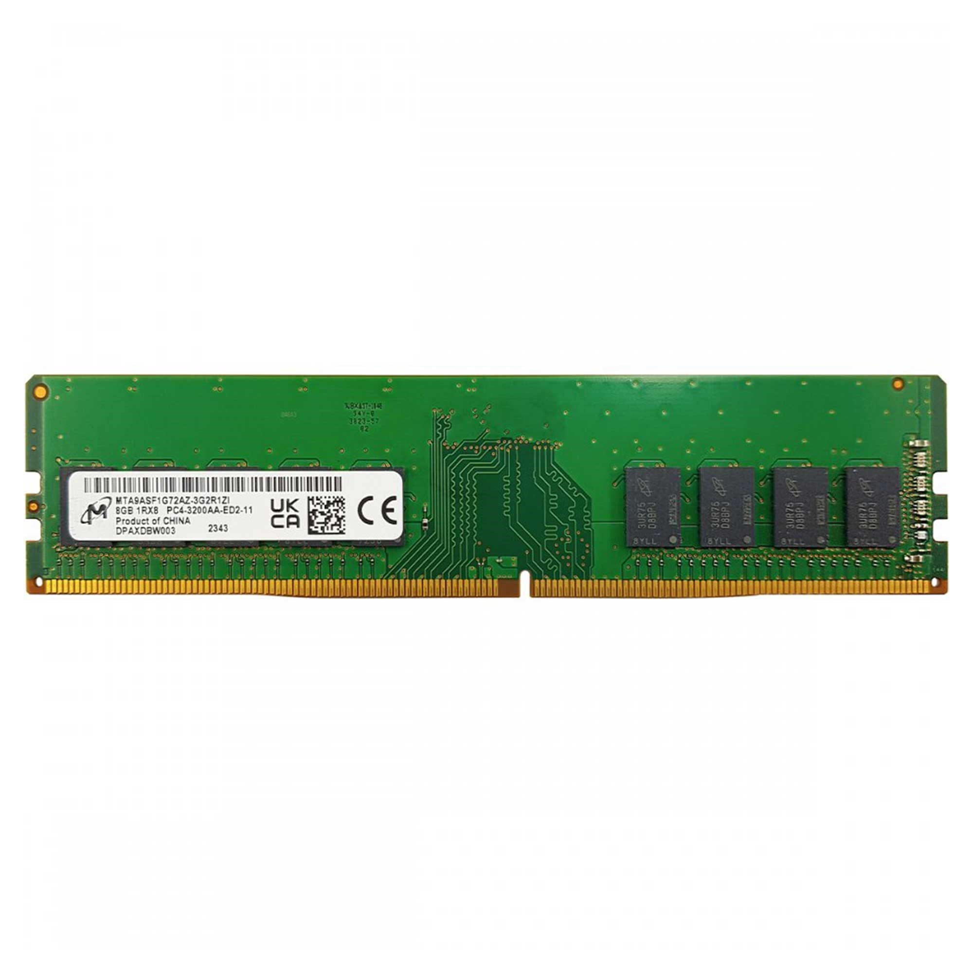 Micron MTA9ASF1G72AZ-3G2R1ZI 8GB DDR4 3200MHz ECC UDIMM Sunucu RAM