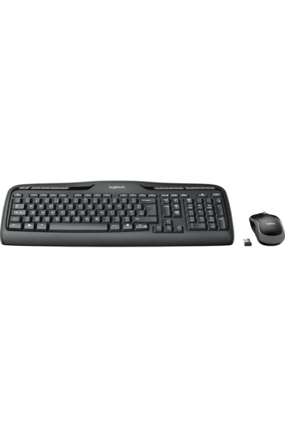 MK330 Kablosuz Q Trk Siyah Multimedya Klavye Mouse Set Set 920-003988
