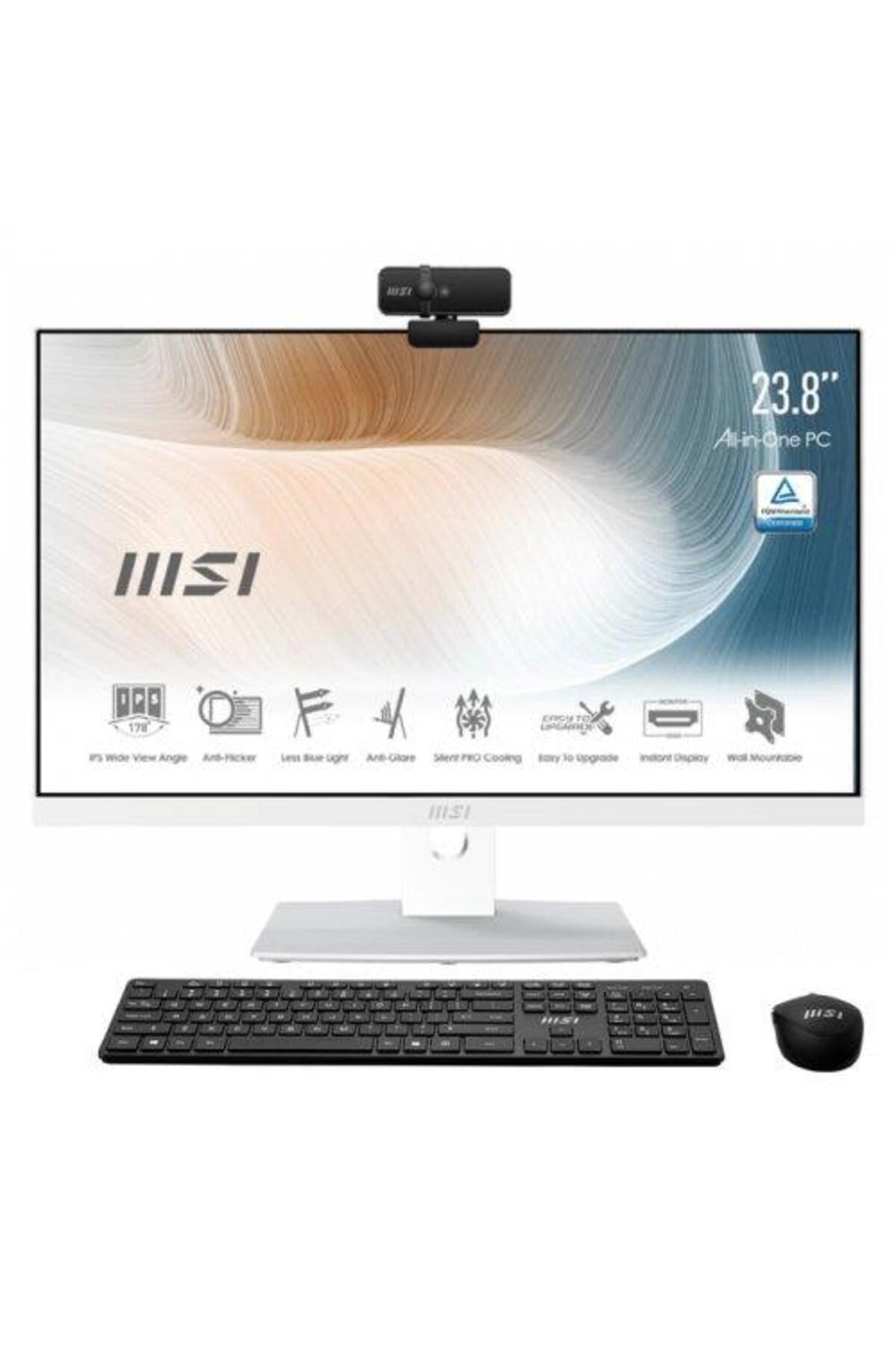Modern Am241tp 11m-237xtr 23.8 1920x1080 Dokunmatık I5-1135g7 16gb Ddr4 512gb Ssd Dos Beyaz Aıo